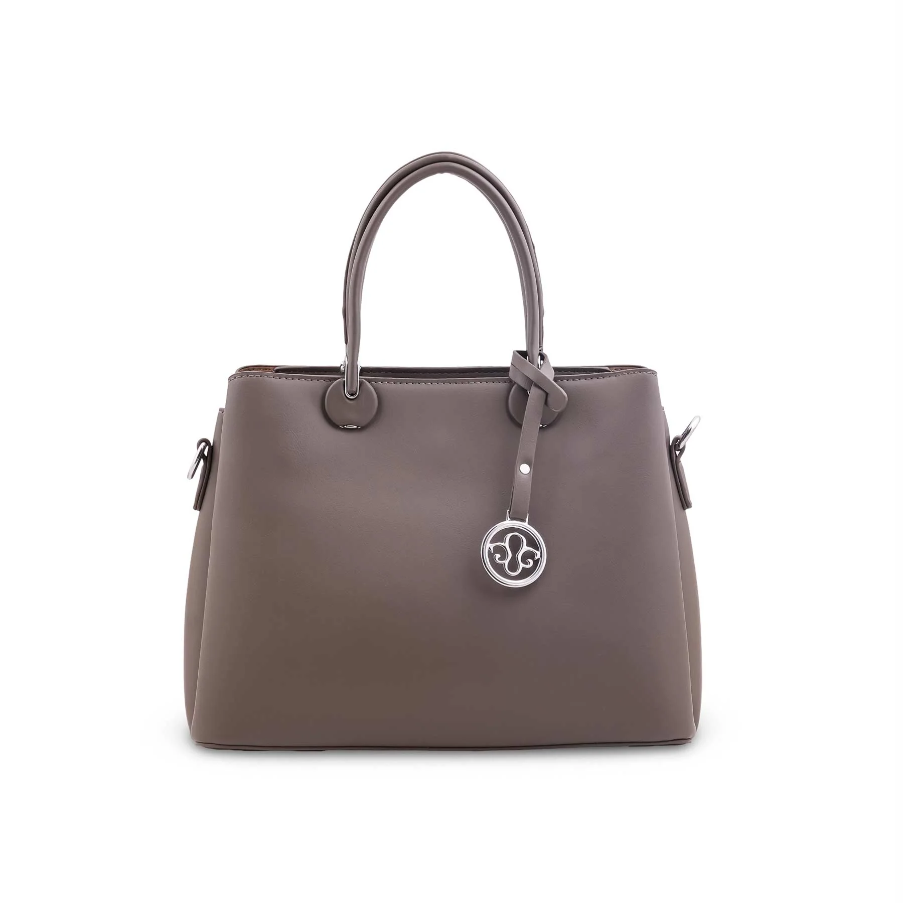 Grey Formal Hand Bag For Ladies P36561 - Image 2
