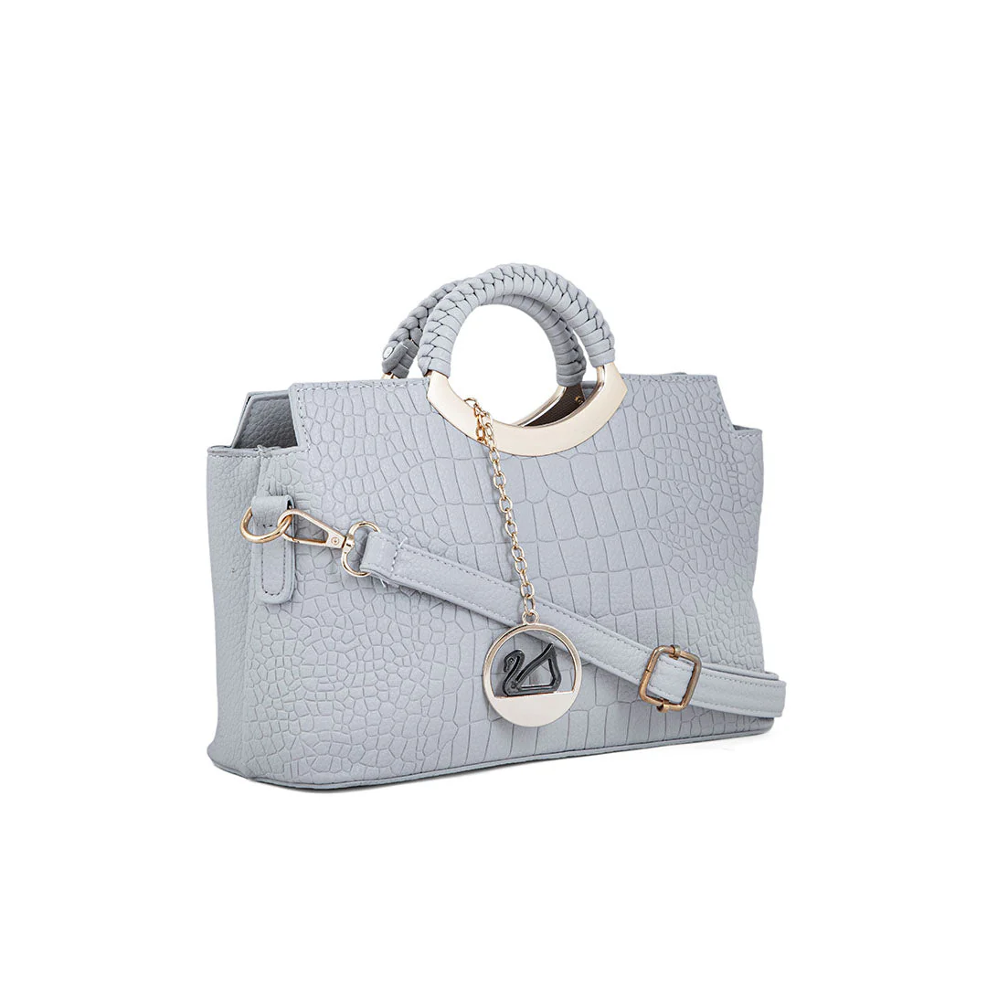 Grey Formal Hand Bag For Women P36163 - Image 2