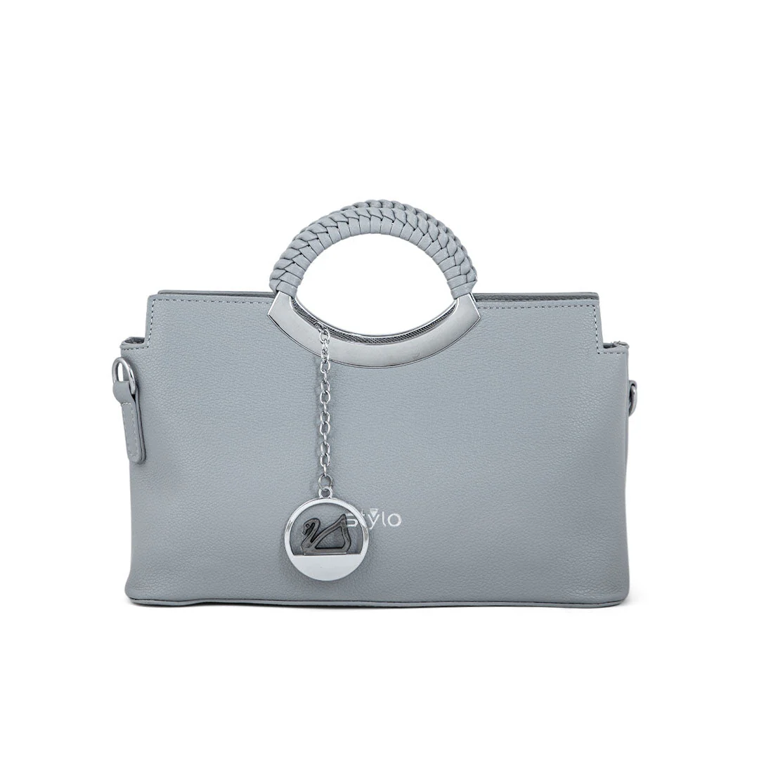 Grey Formal Hand Bag P36165 - Image 2