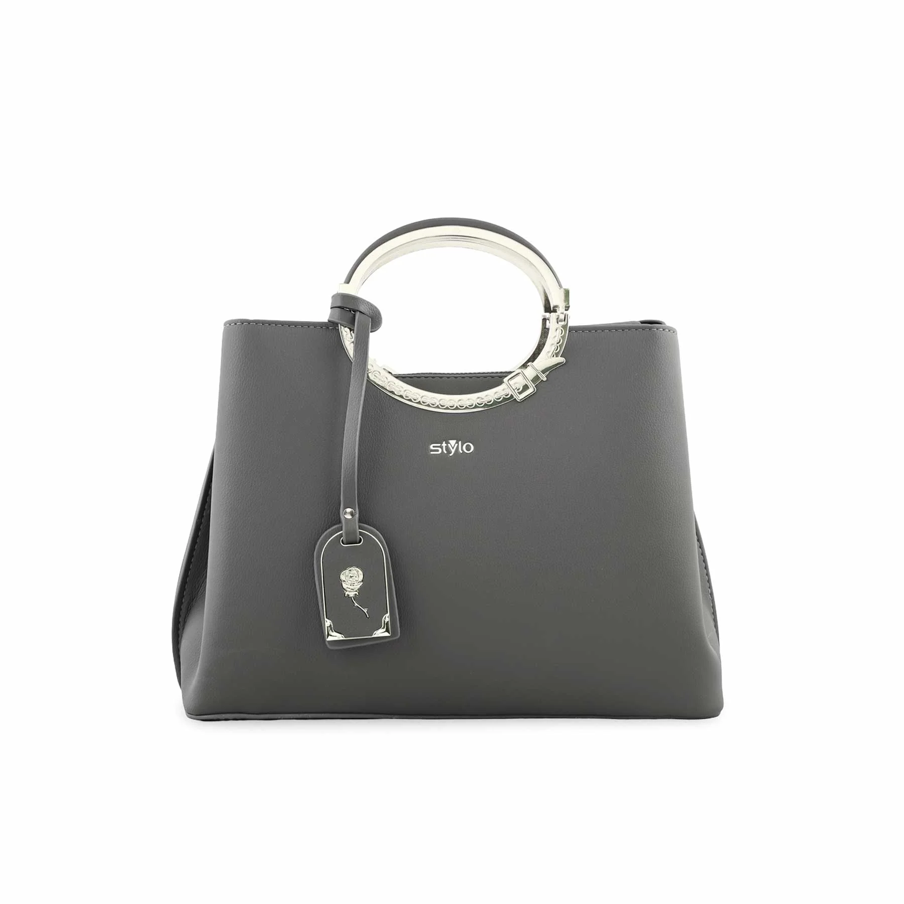 Grey Formal Hand Bag P36255 - Image 2