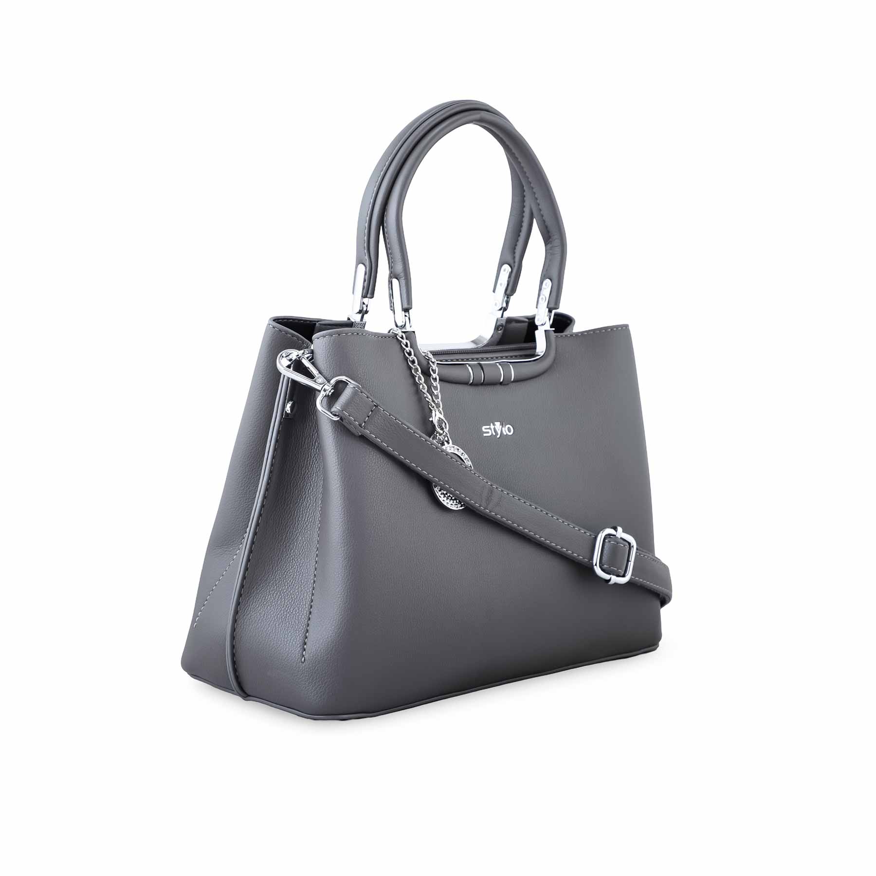 Grey Formal Hand Bag P36258 - Image 3