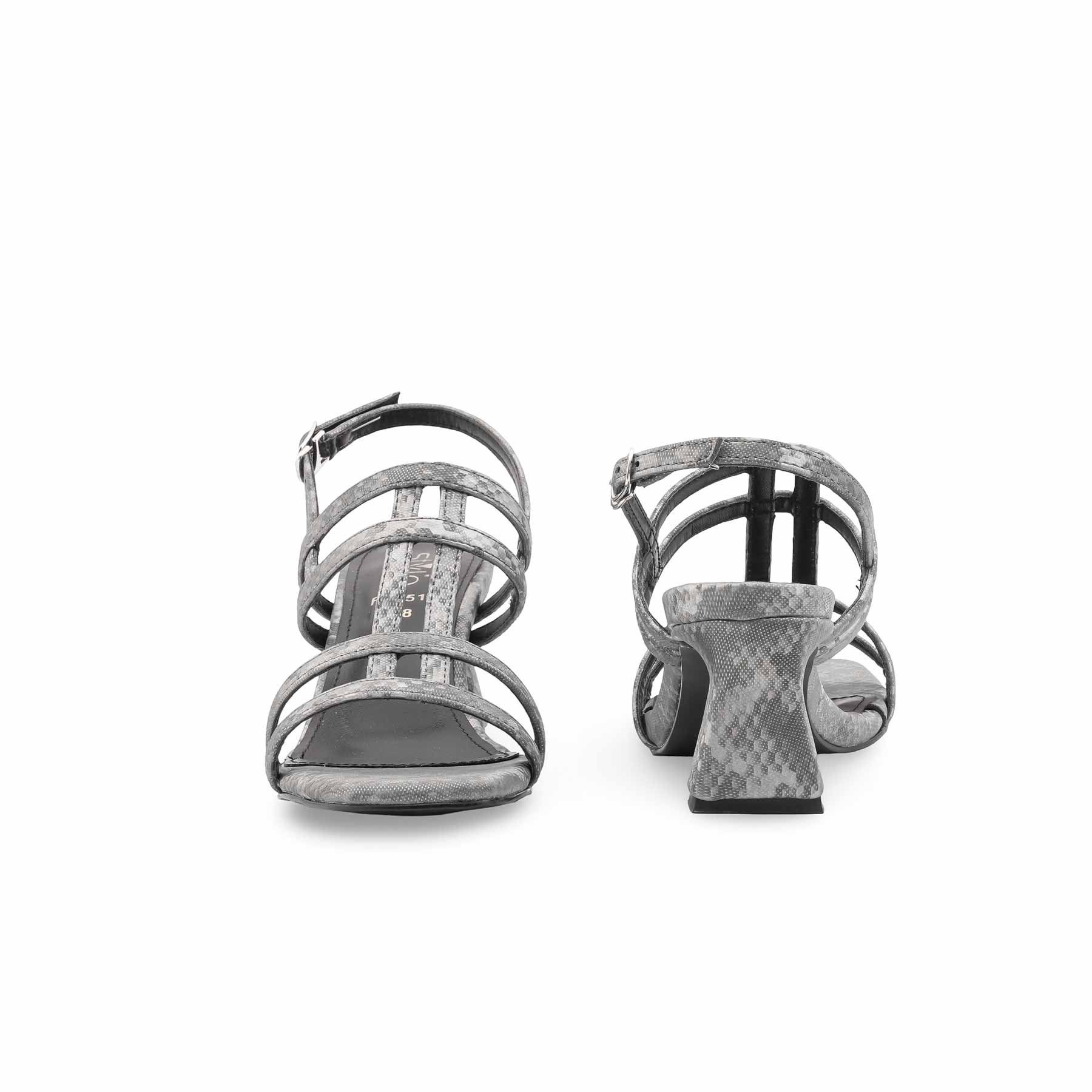Grey Formal Sandal For Ladies FR5516 - Image 4