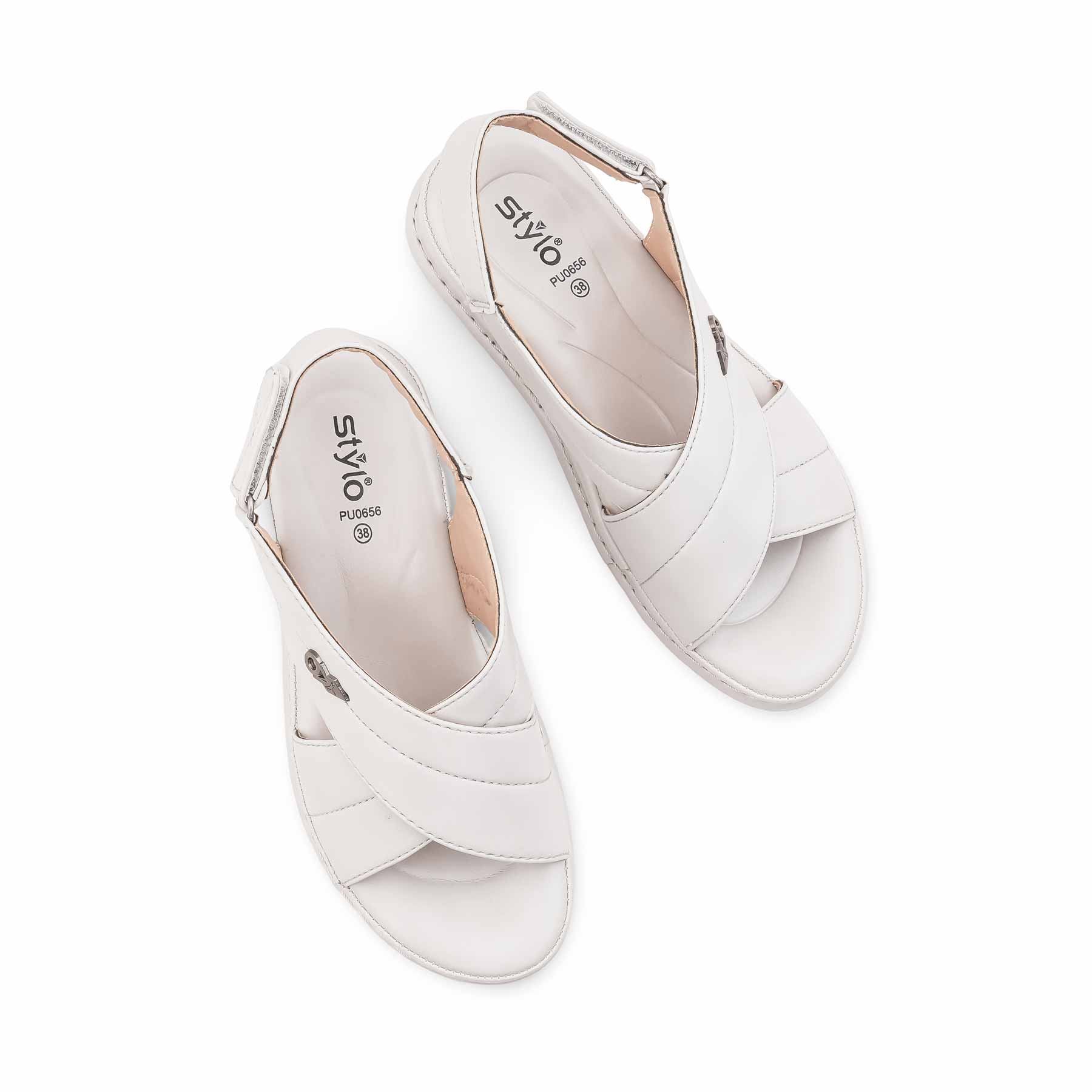 Grey Formal Sandal For Ladies PU0656 - Image 5