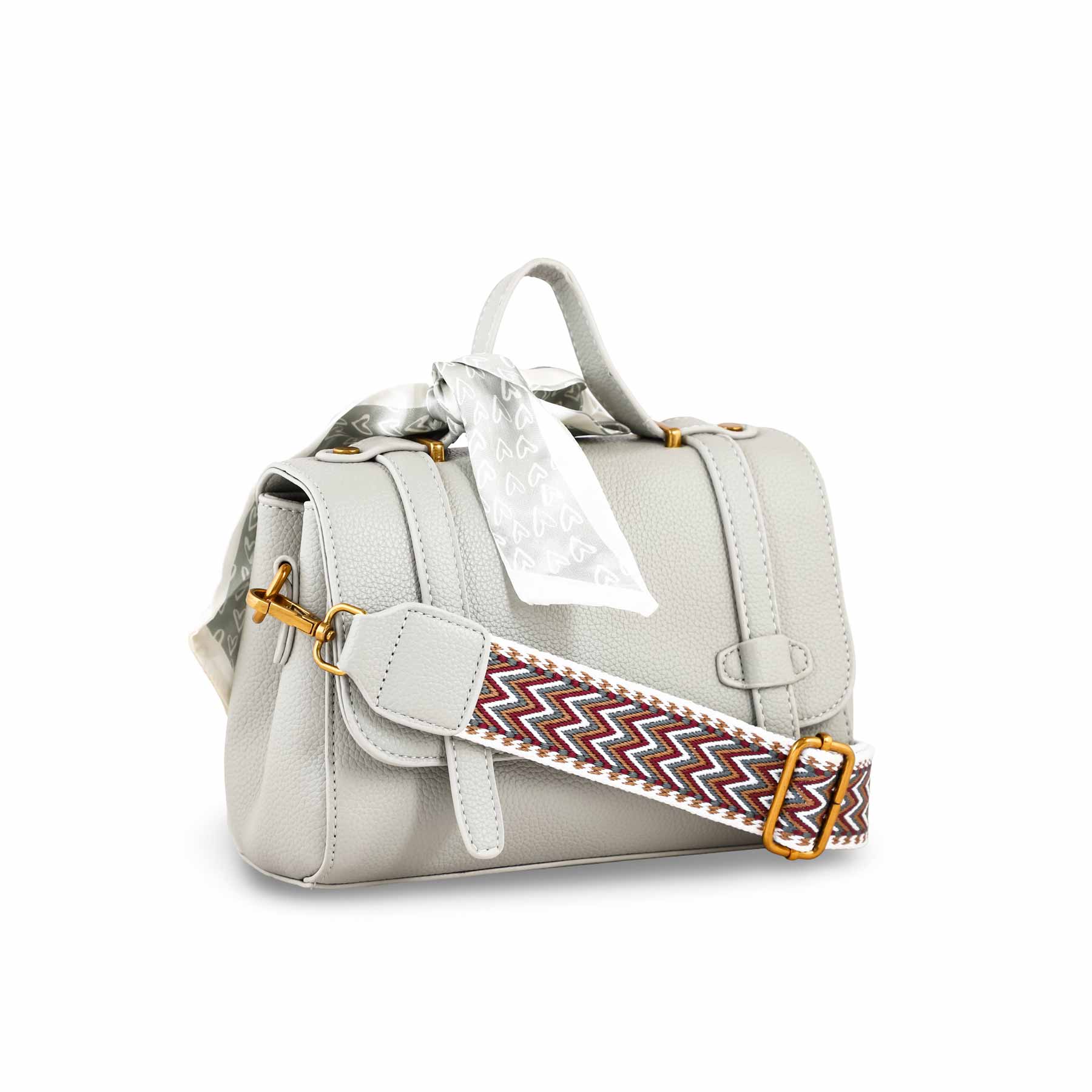 Grey Formal Shoulder Bag For Ladies P36297 - Image 2
