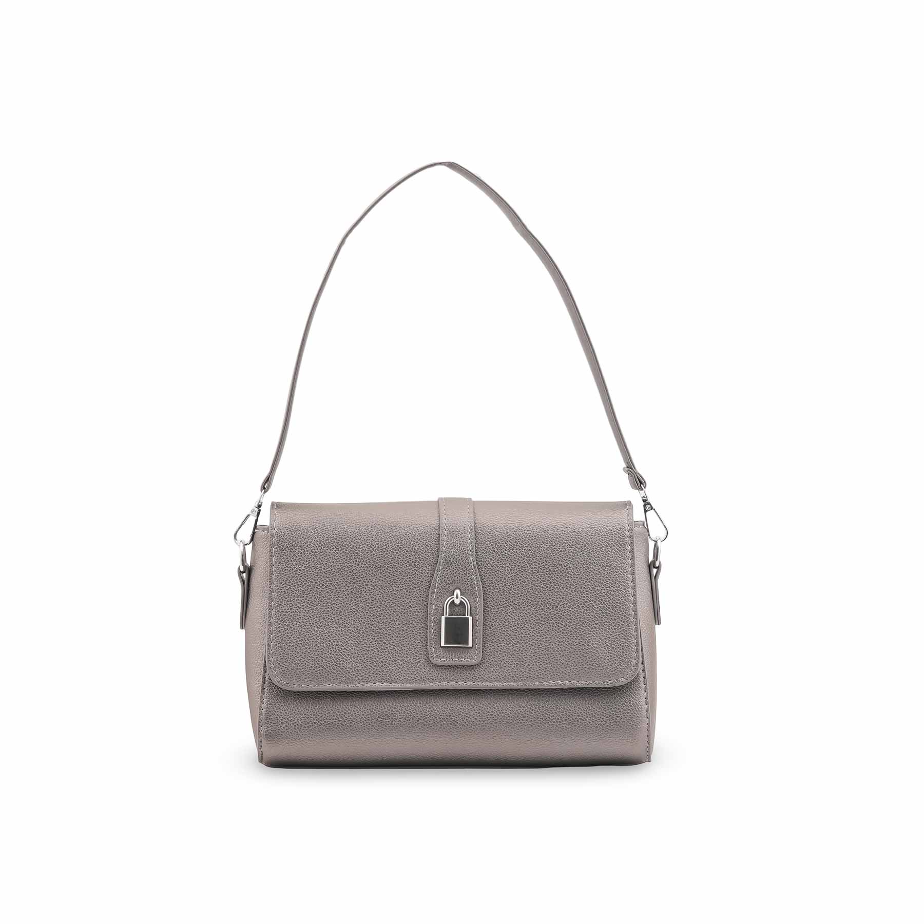 Grey Formal Shoulder Bag For Ladies P36545 - Image 2