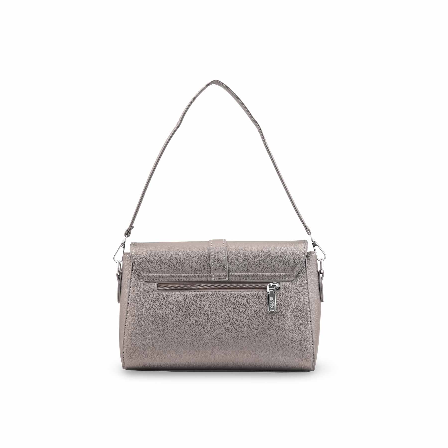 Grey Formal Shoulder Bag For Ladies P36545 - Image 4