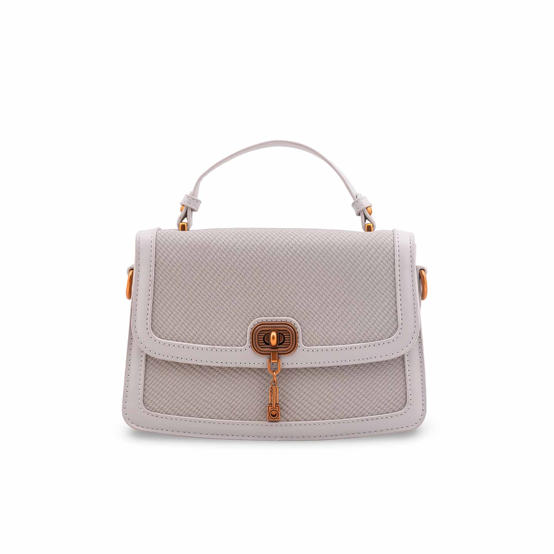 Grey Formal Shoulder Bag For Ladies P36553 - Image 2