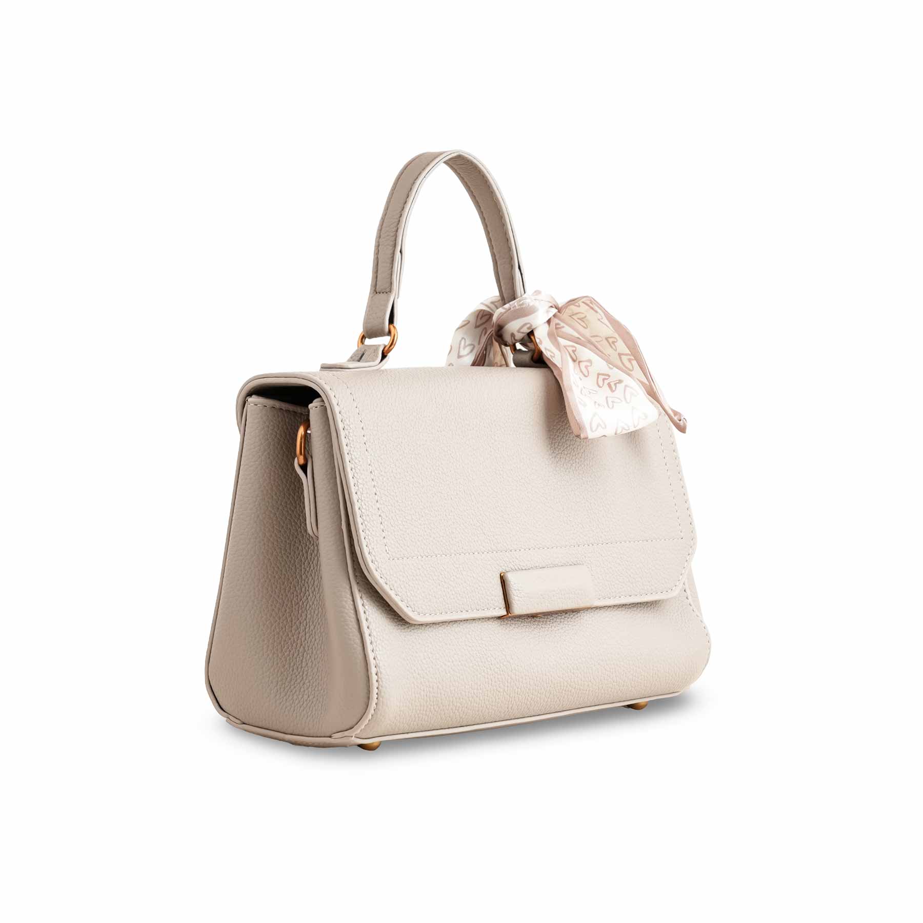 Grey Formal Shoulder Bag For Women P36300 - Image 3