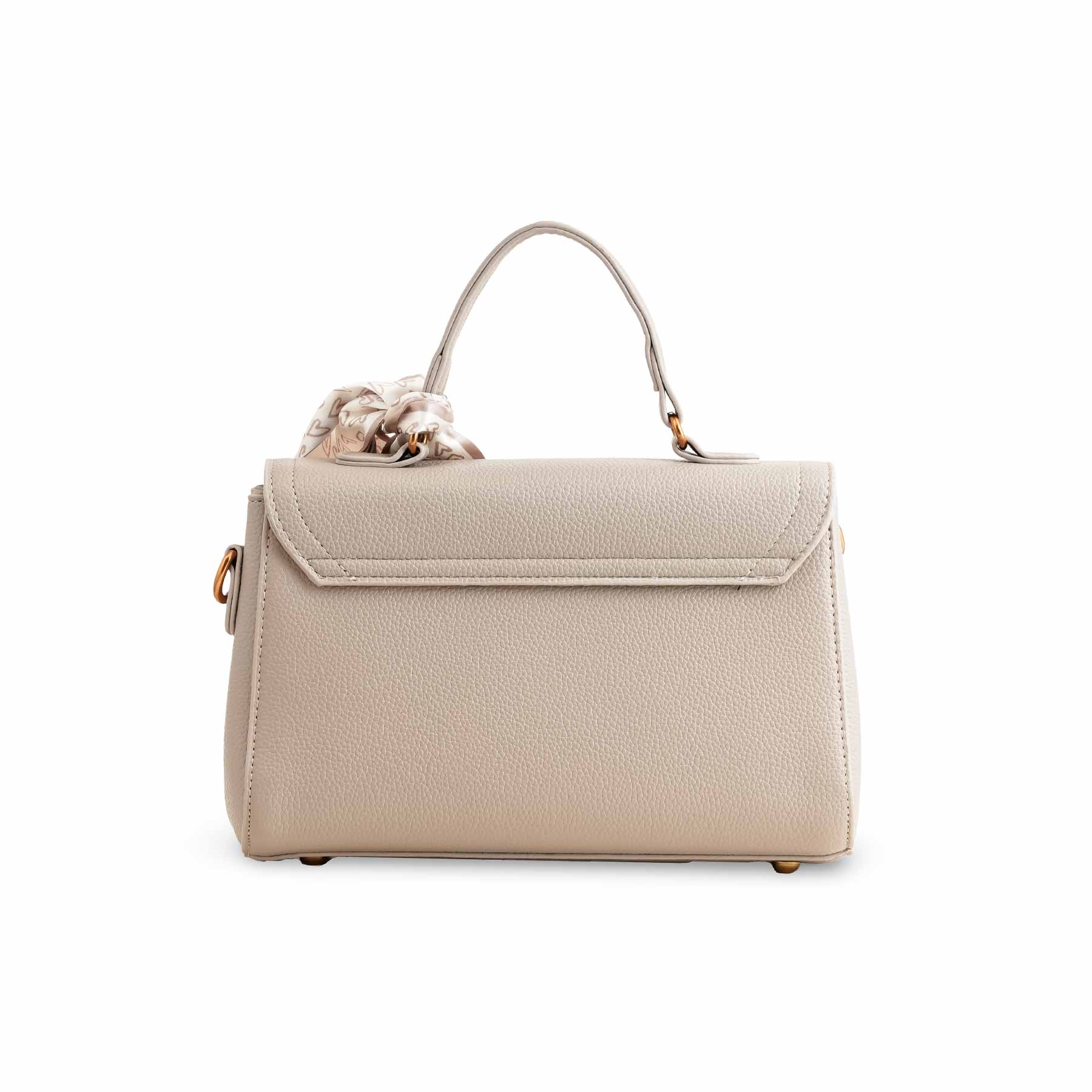 Grey Formal Shoulder Bag For Women P36300 - Image 4