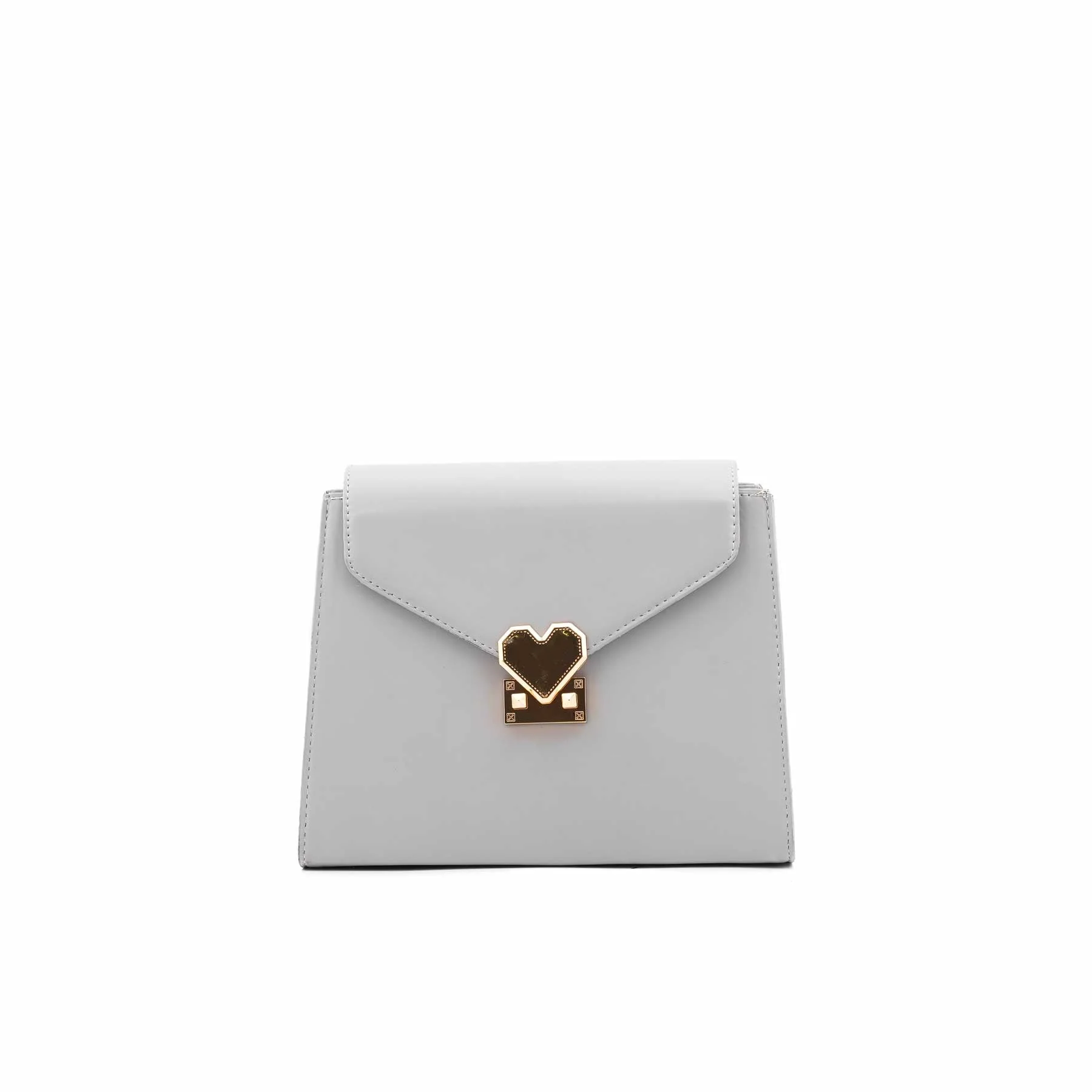 Grey Formal Shoulder Bag For Women P55840 - Image 2