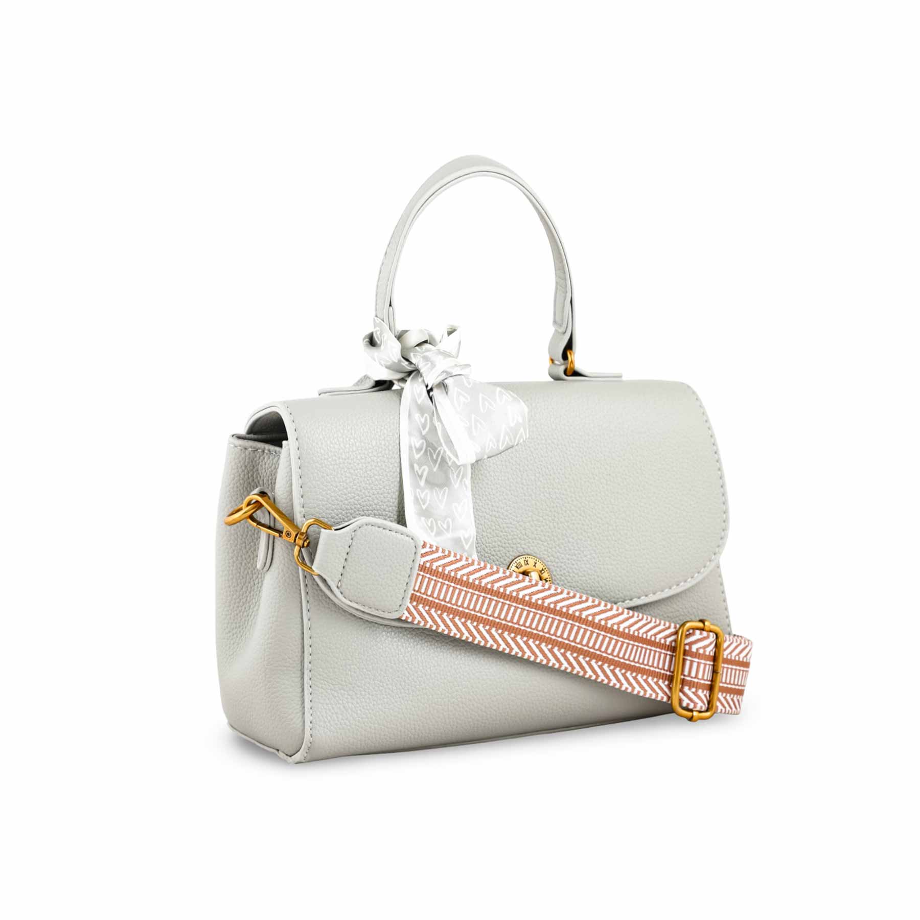 Grey Formal Shoulder Bag P36299 - Image 2