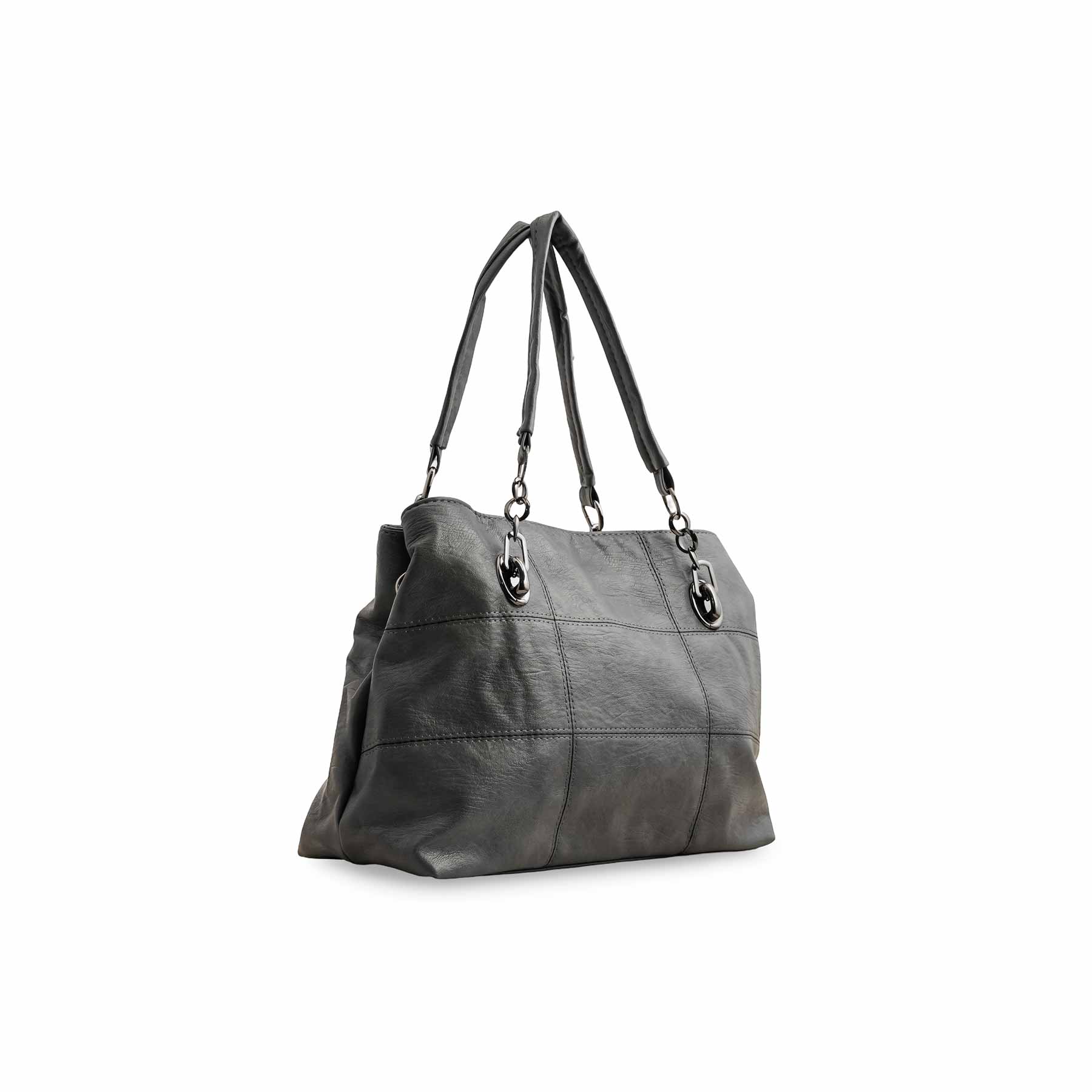 Grey Formal Shoulder Bag P36347 - Image 3