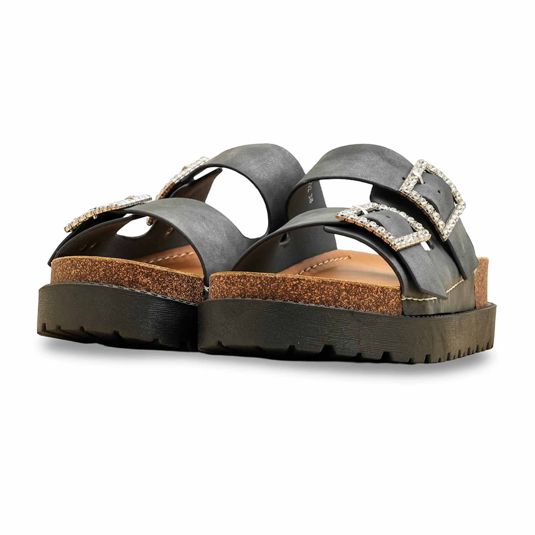 Grey Formal Slipper For Women PU0392 - Image 3