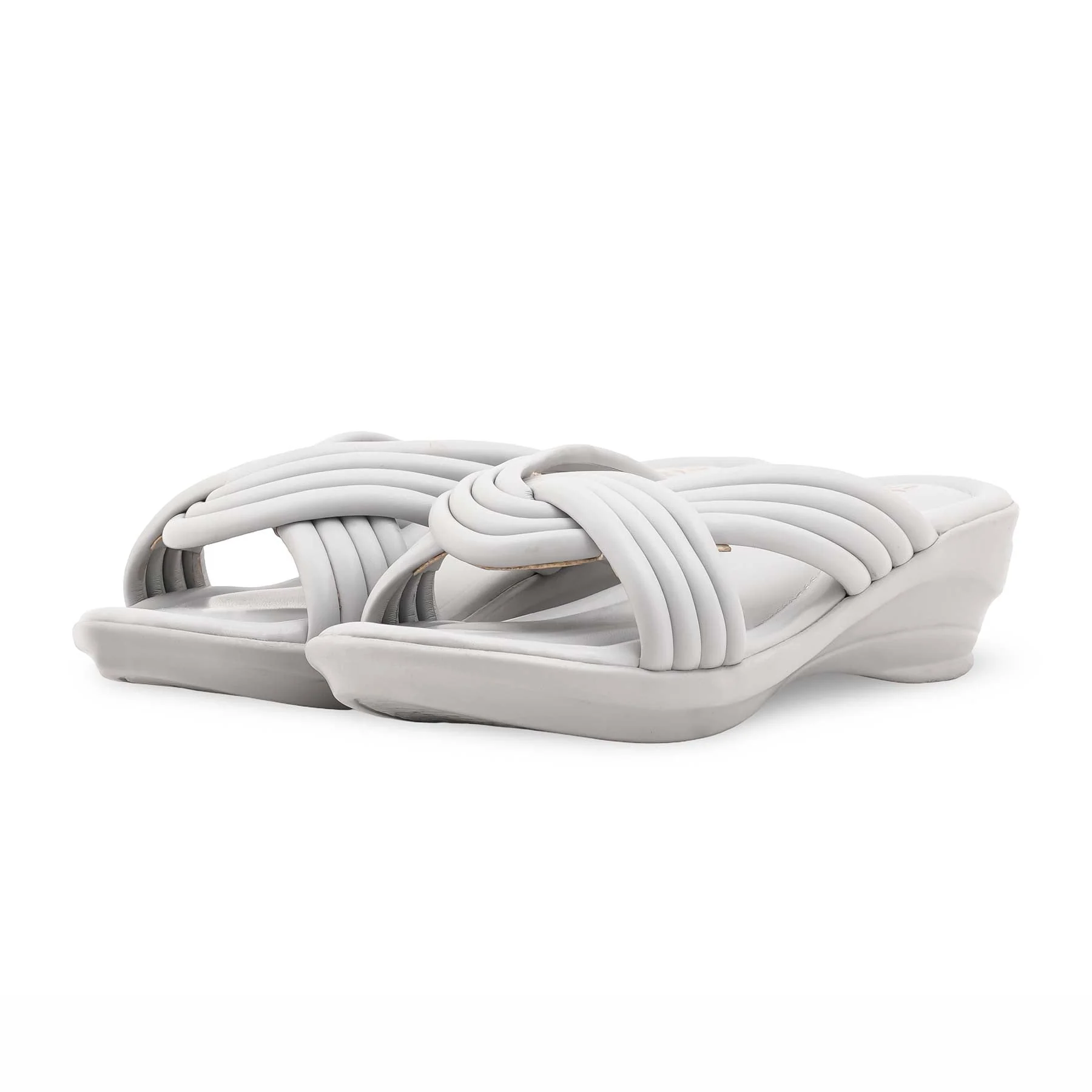Grey Formal Slipper For Women PU0659 - Image 3