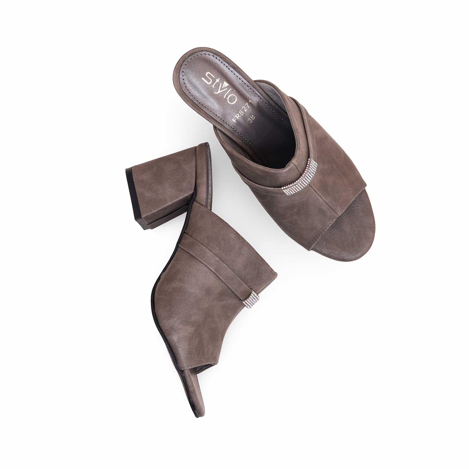 Grey Formal Slipper FR8271 - Image 5