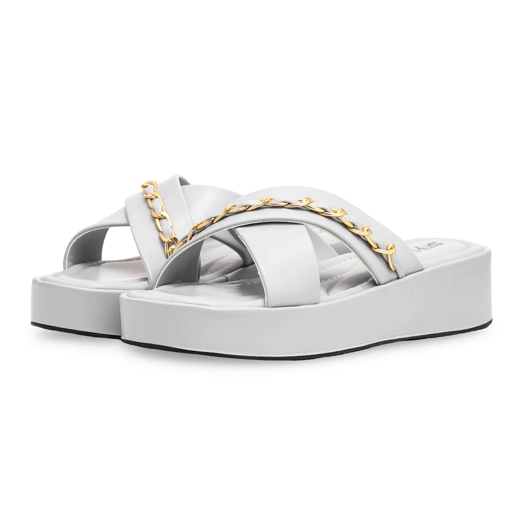 Grey Formal Slipper PU0471 - Image 3