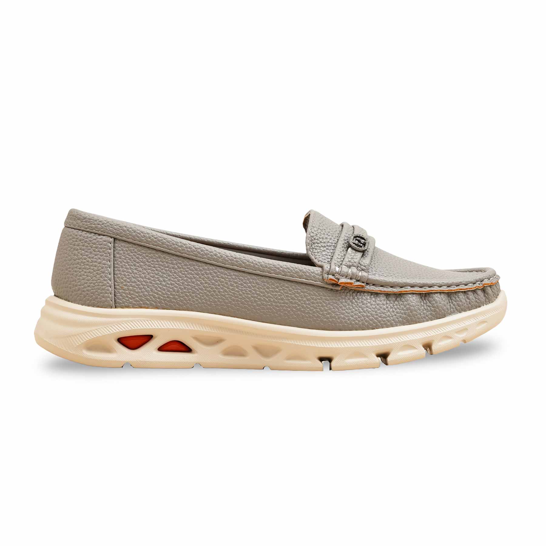 Grey Moccasin For Ladies WN4518 - Image 2
