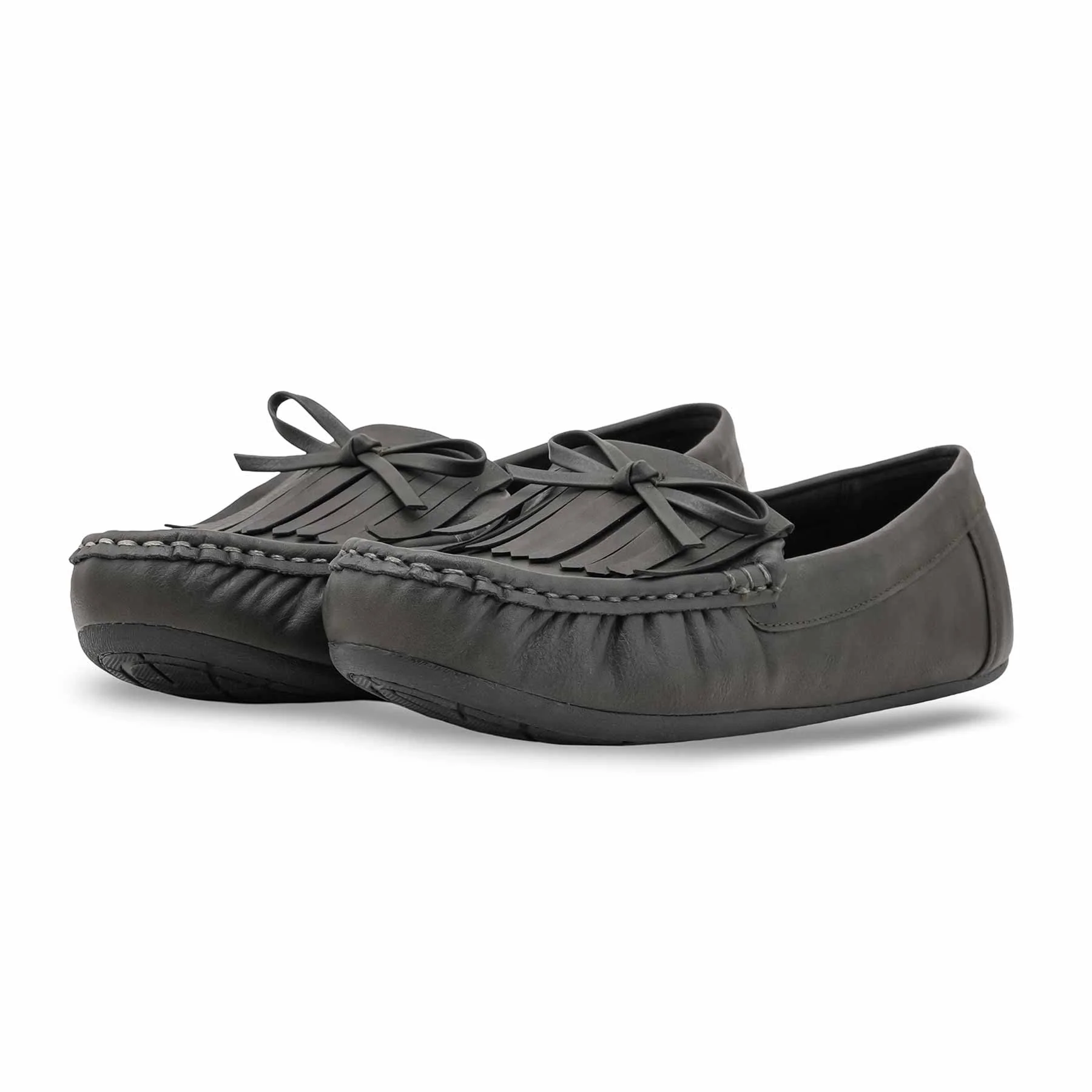 Grey Moccasin For Women LWN428 - Image 3