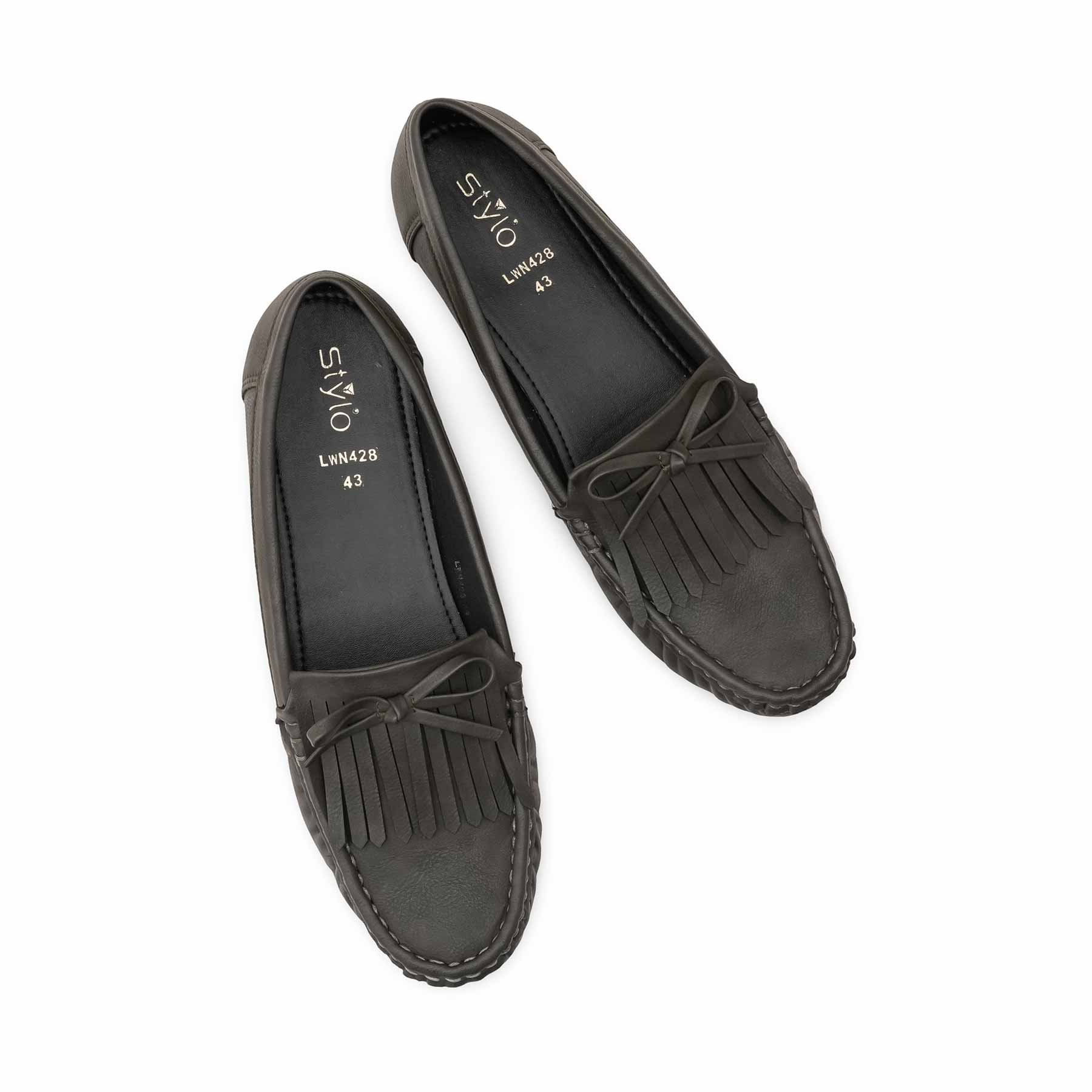 Grey Moccasin For Women LWN428 - Image 5