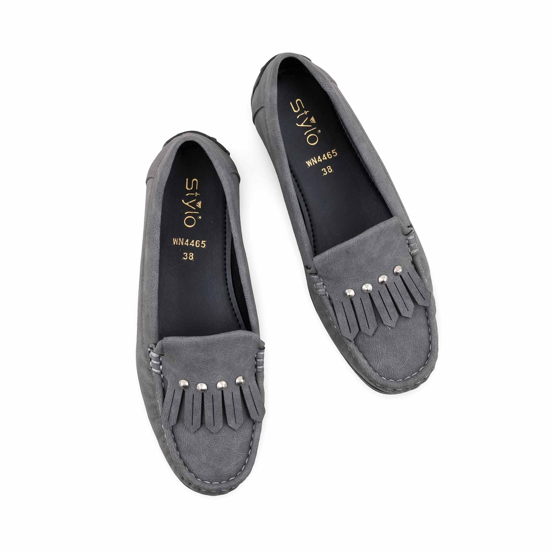 Grey Moccasin For Women WN4465 - Image 6