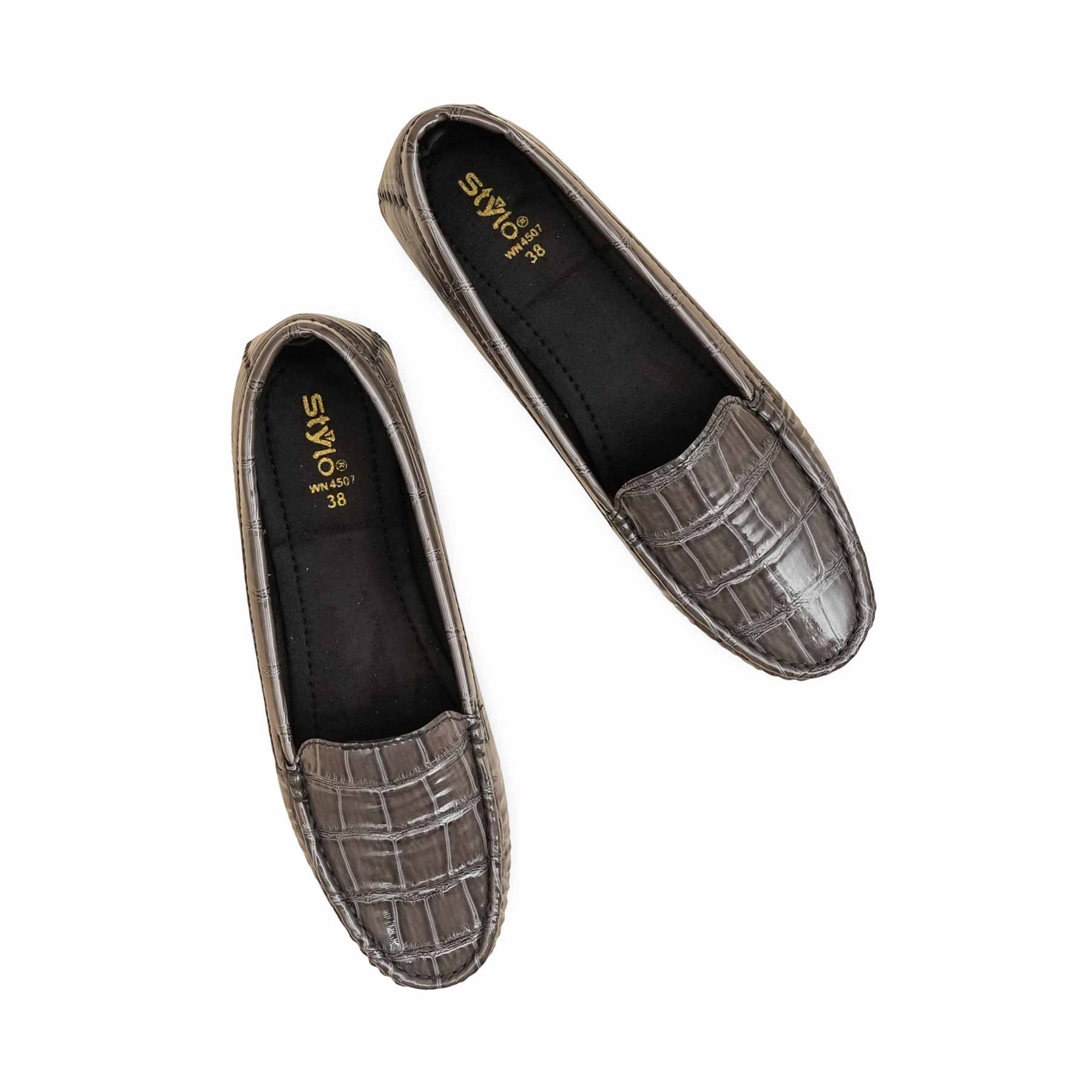 Grey Moccasin For Women WN4507 - Image 5