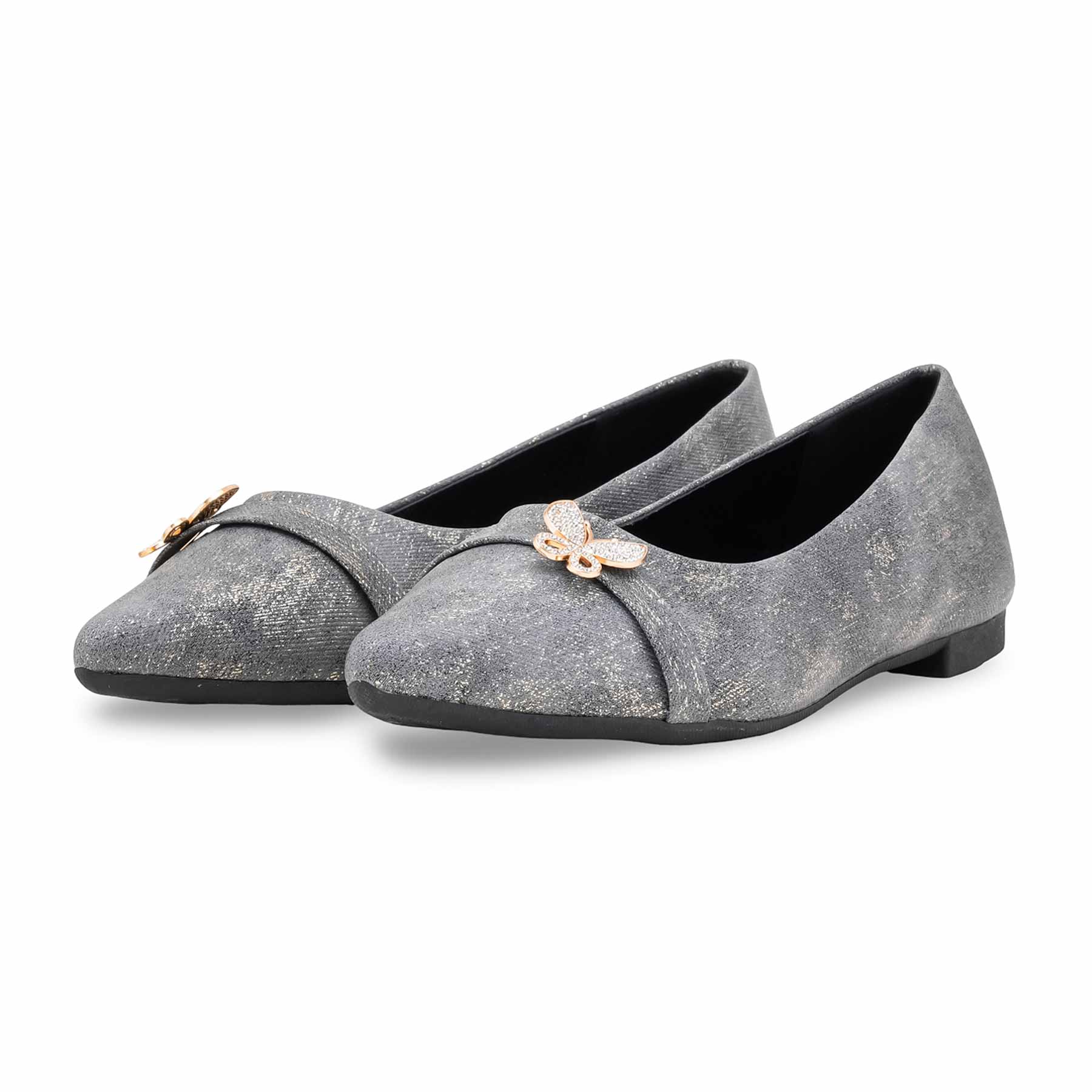 Grey Peep Toes For Ladies WN1369 - Image 4
