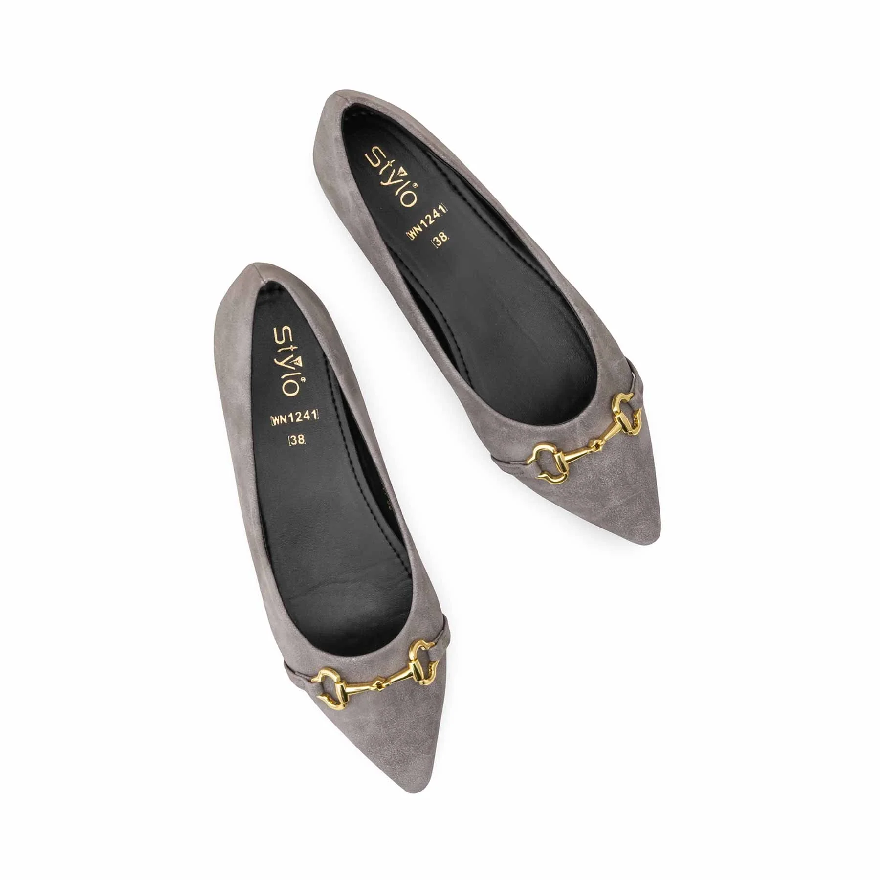 Grey Pumps For Ladies WN1241 - Image 6