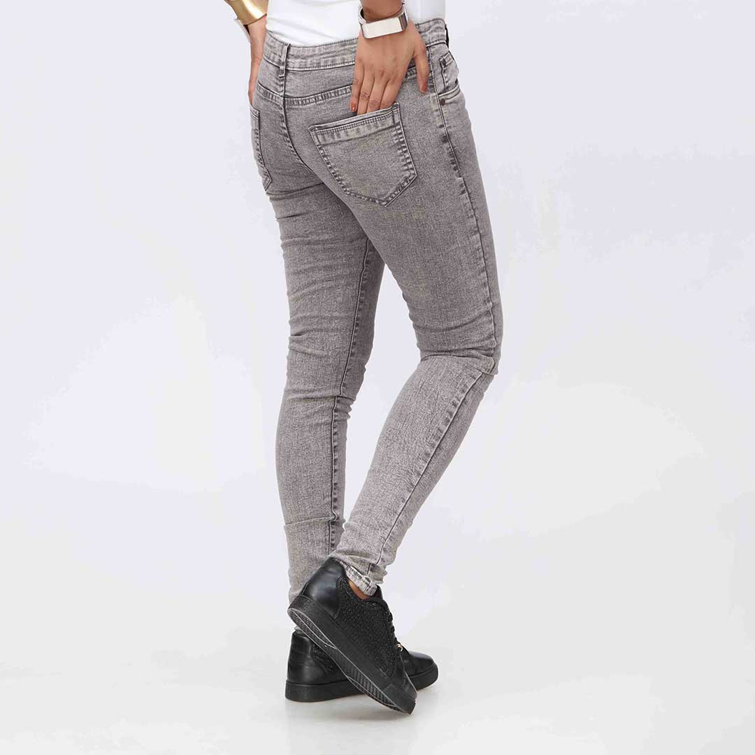 Grey Skin Fit Denim Pant PW3619 - Image 3