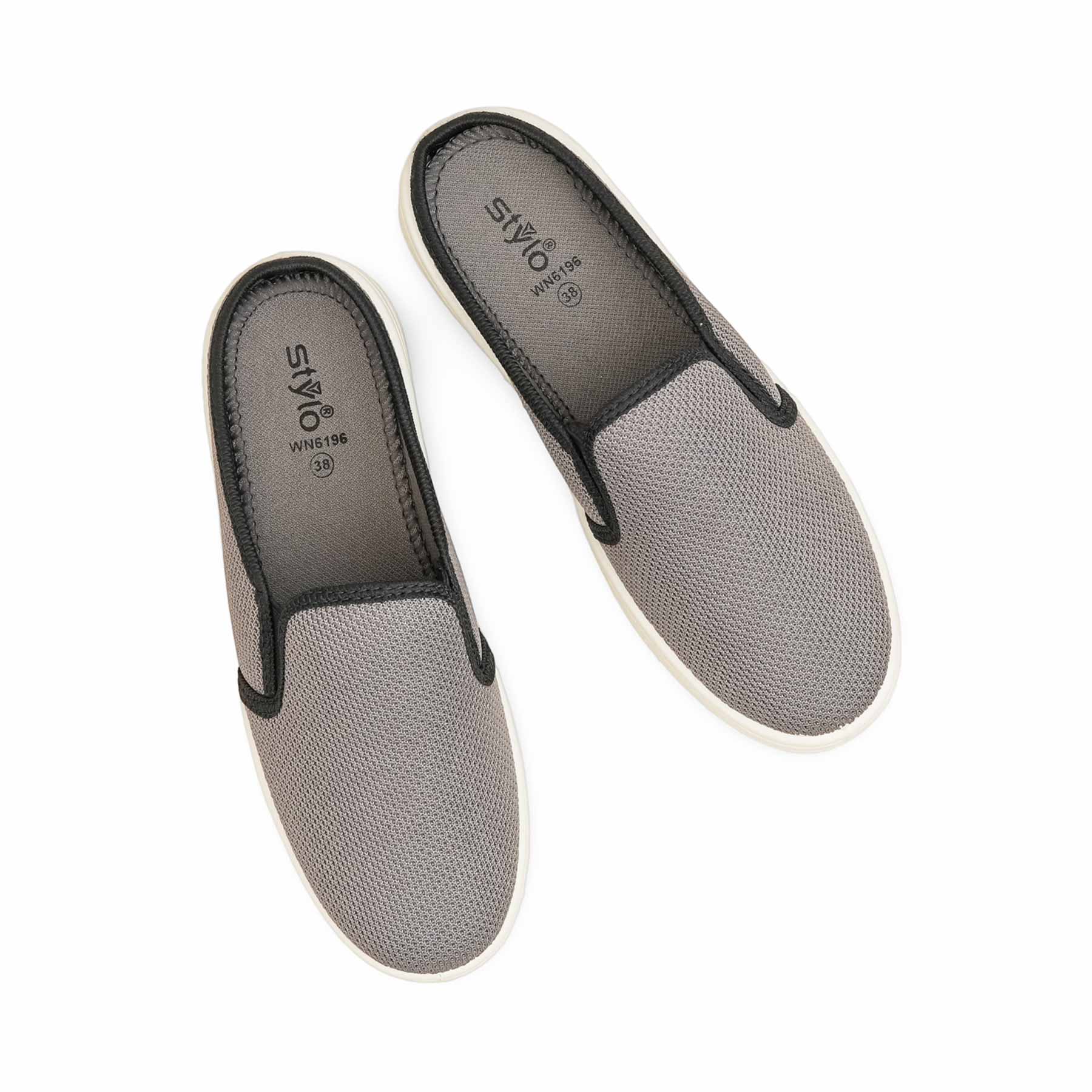 Grey Sneaker For Women WN6196 - Image 5