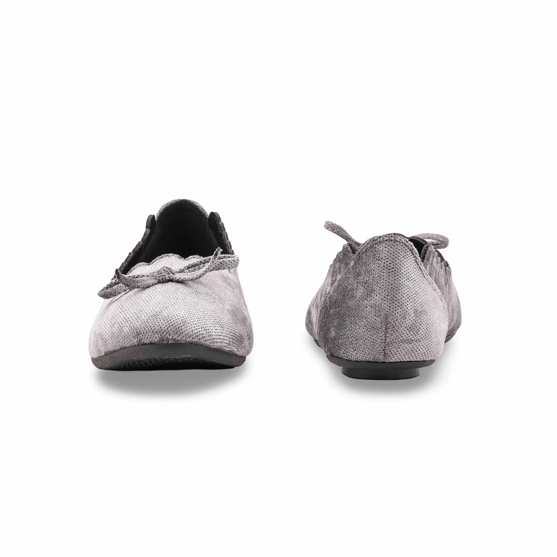 Grey Winter Pumps For Women WN1230 - Image 4