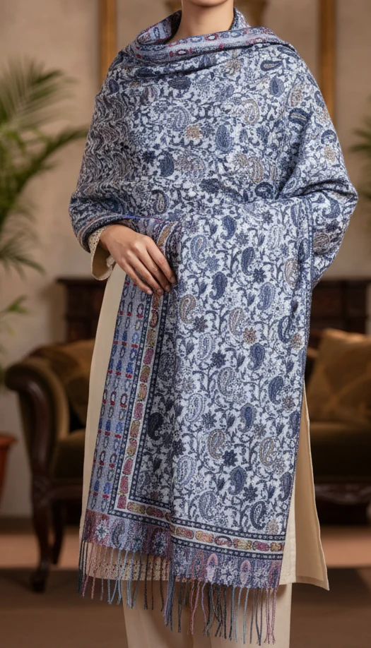 Grey Winter Stole PN5283 - Image 2