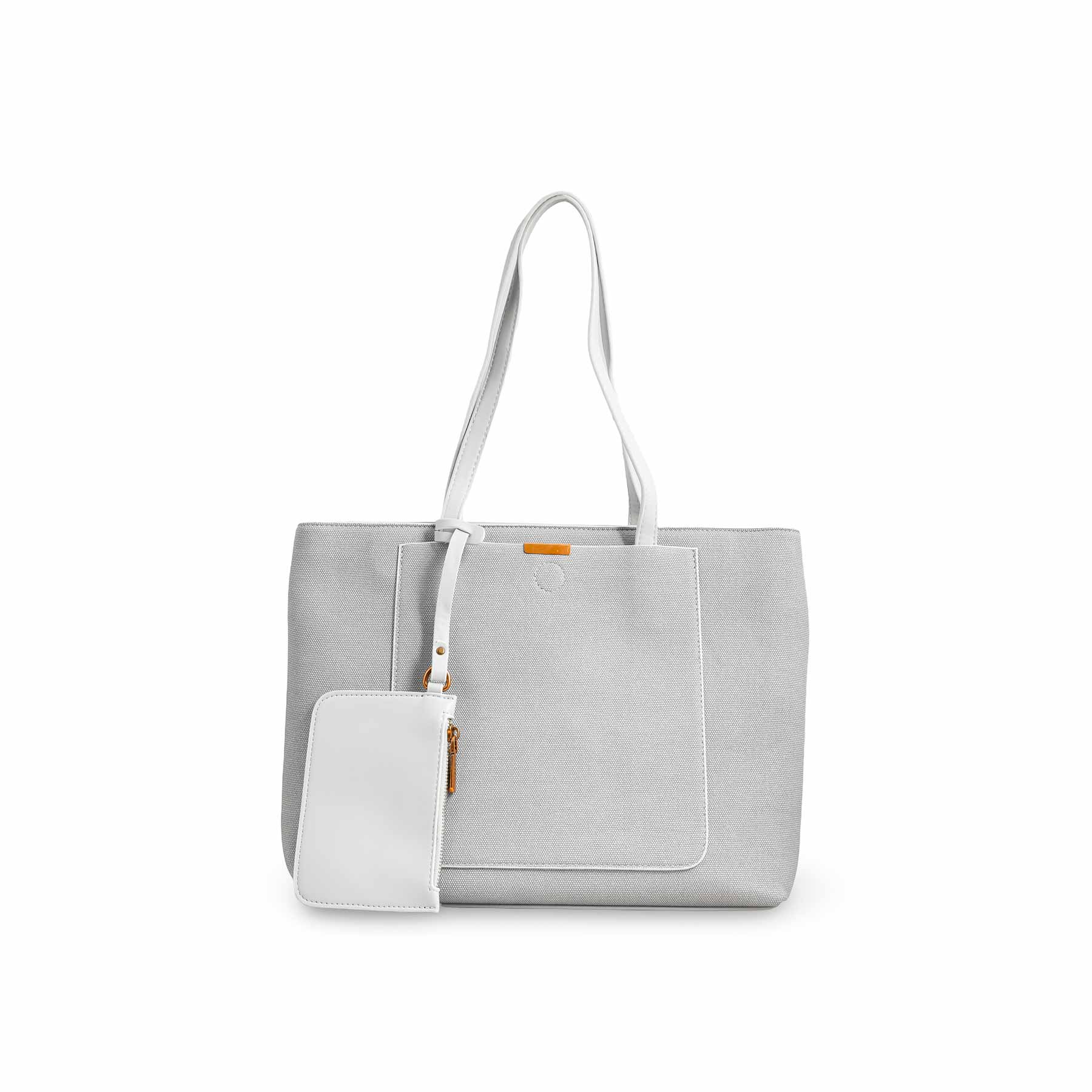 Grey Women Formal Shoulder Bag P36227 - Image 2