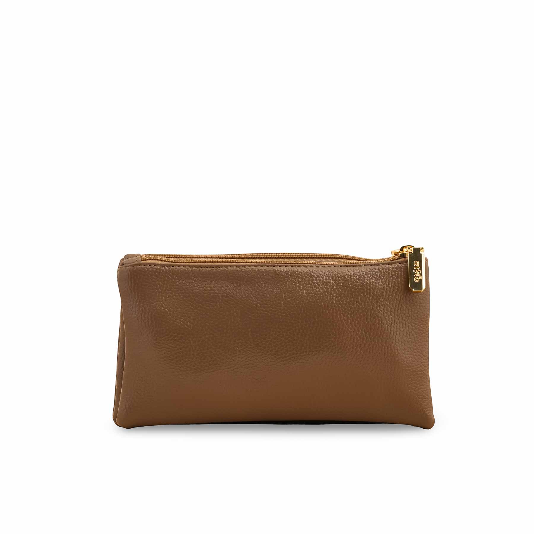 Khaki Casual Pouch For Women P97655 - Image 3