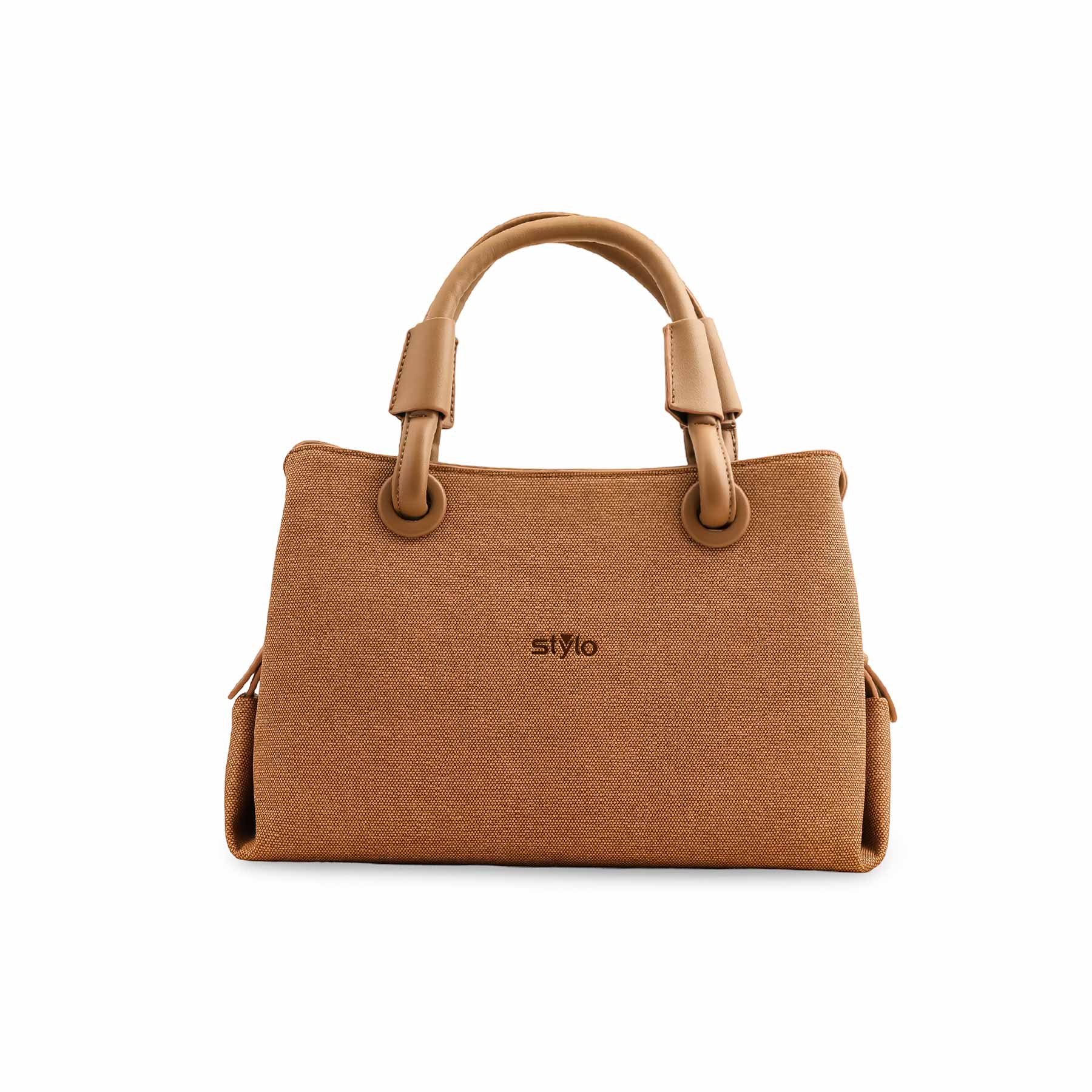 Khaki Formal Hand Bag For Ladies P36372 - Image 2