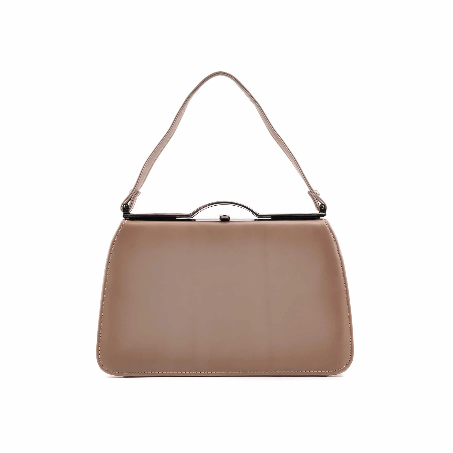 Khaki Formal Hand Bag For Women P36472 - Image 4