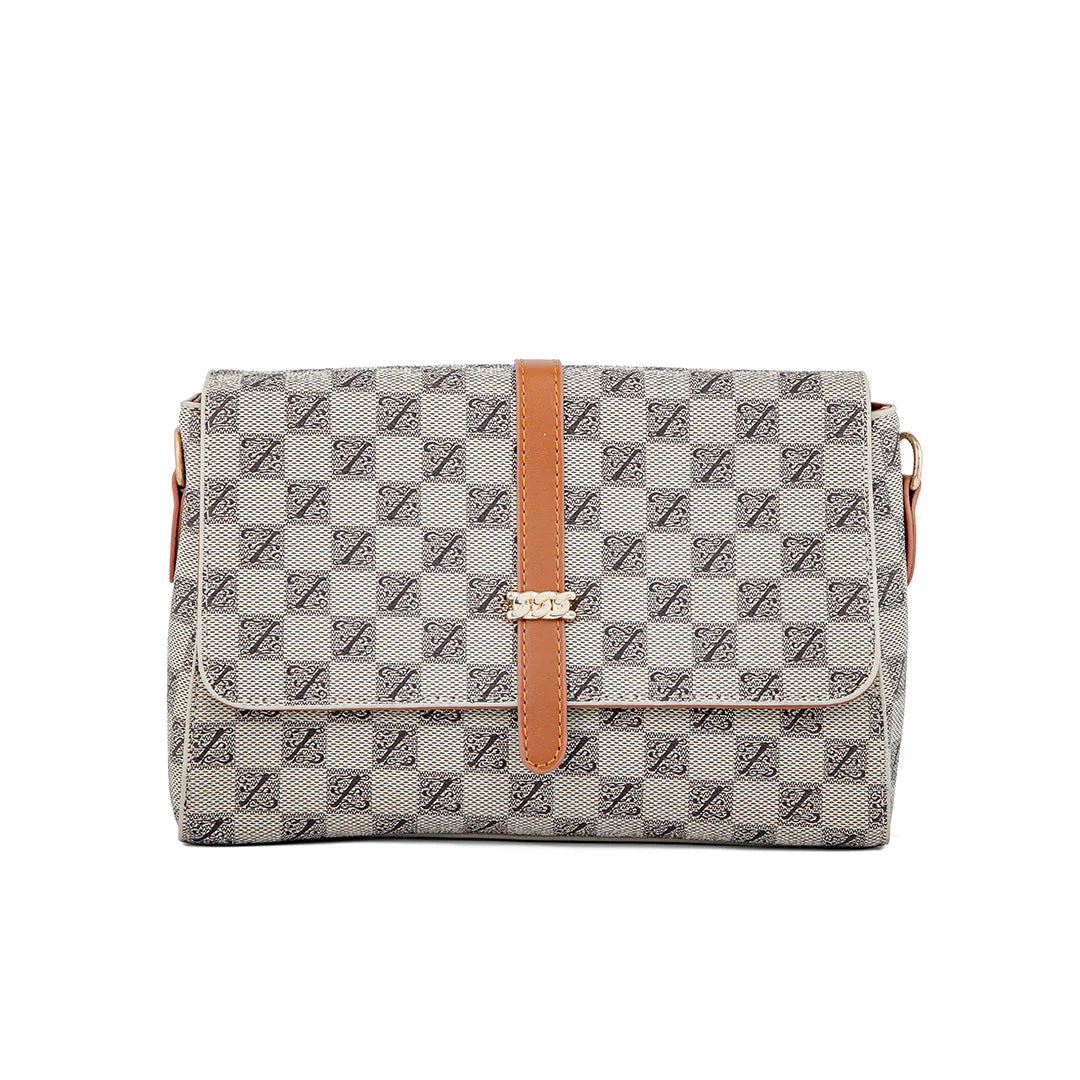 Khaki Formal Hand Bag P36253 - Image 2
