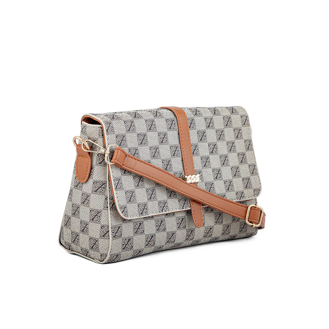 Khaki Formal Hand Bag P36253 - Image 3