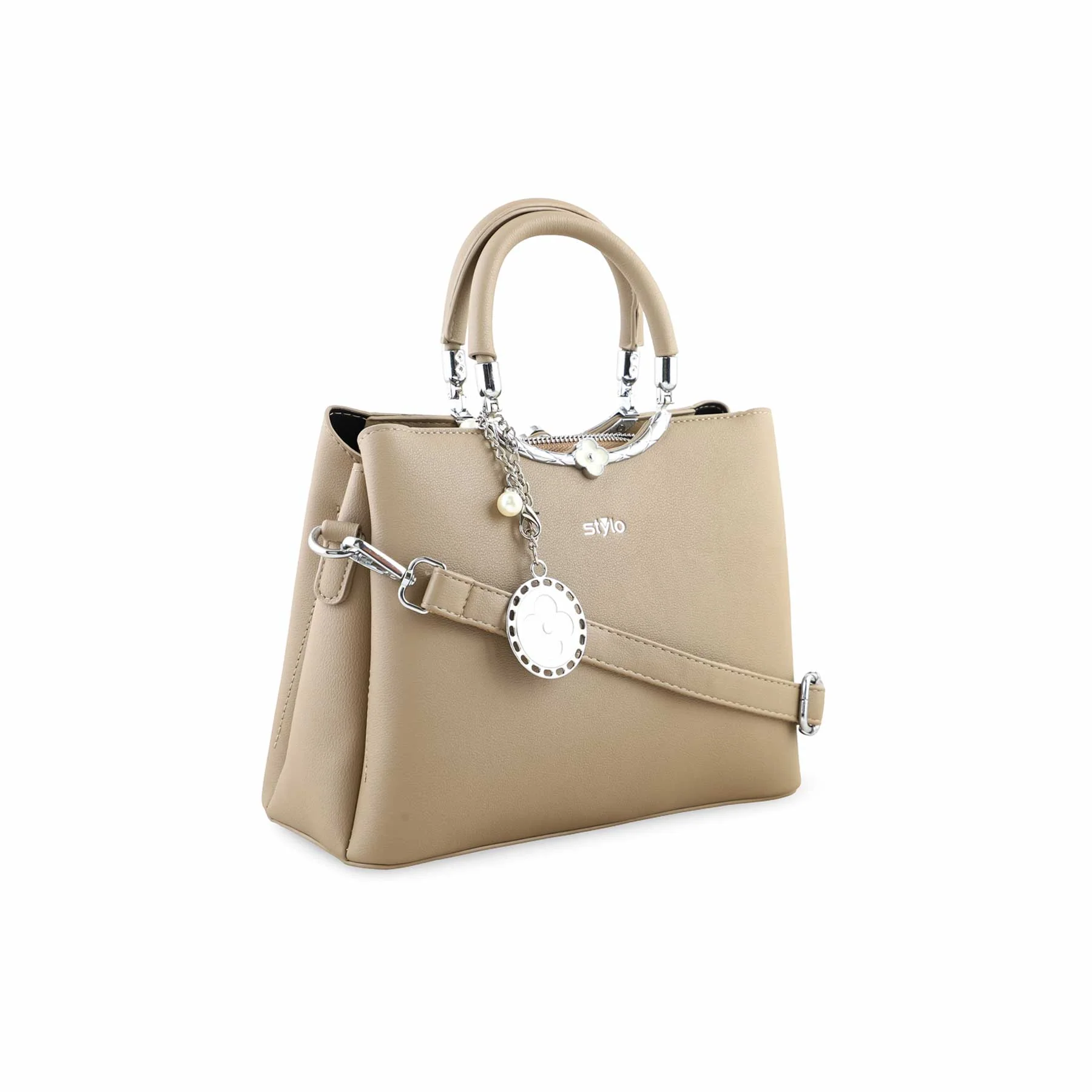 Khaki Formal Hand Bag P36257 - Image 3