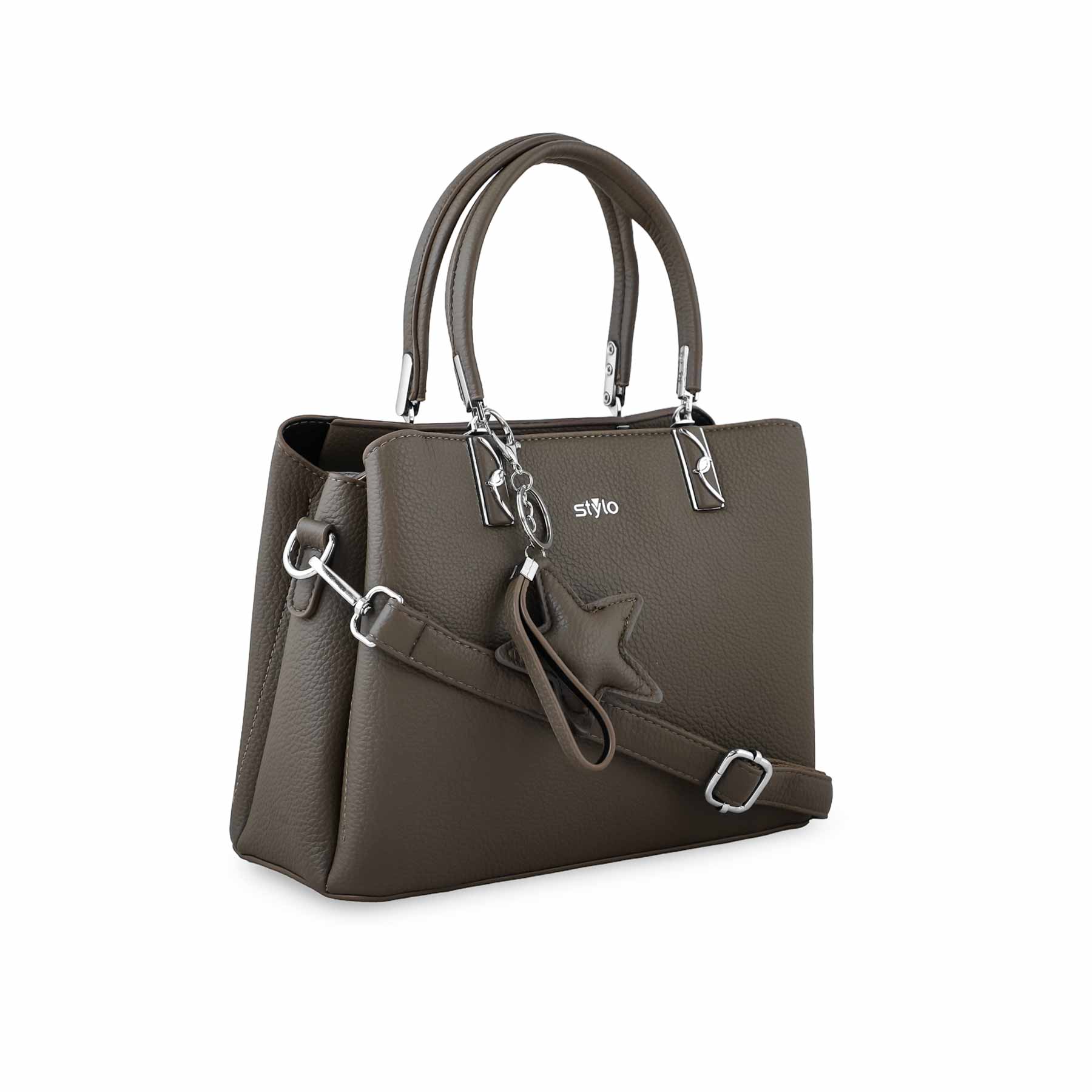 Khaki Formal Hand Bag P36263 - Image 3