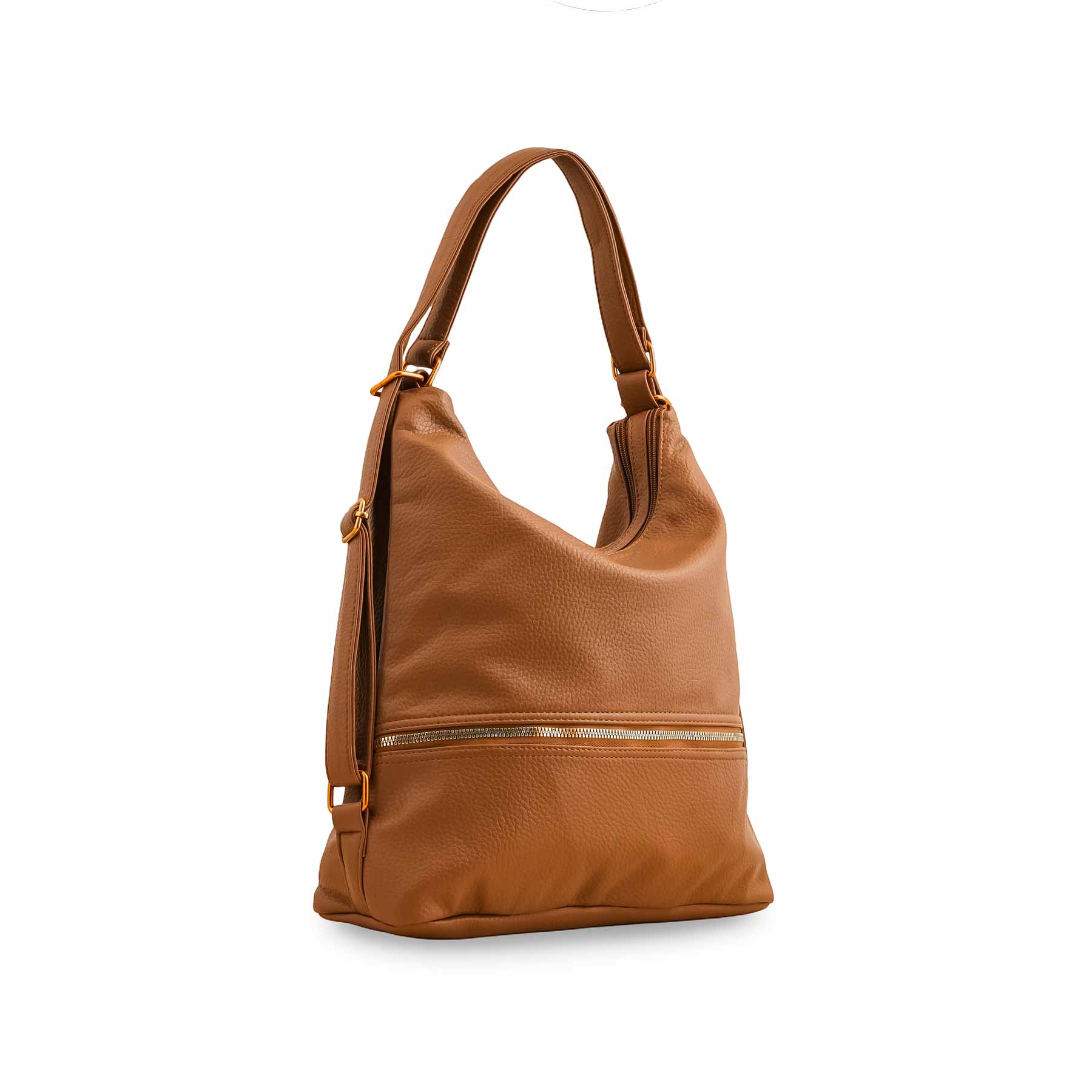 Khaki Formal Shoulder Bag For Women P36356 - Image 3