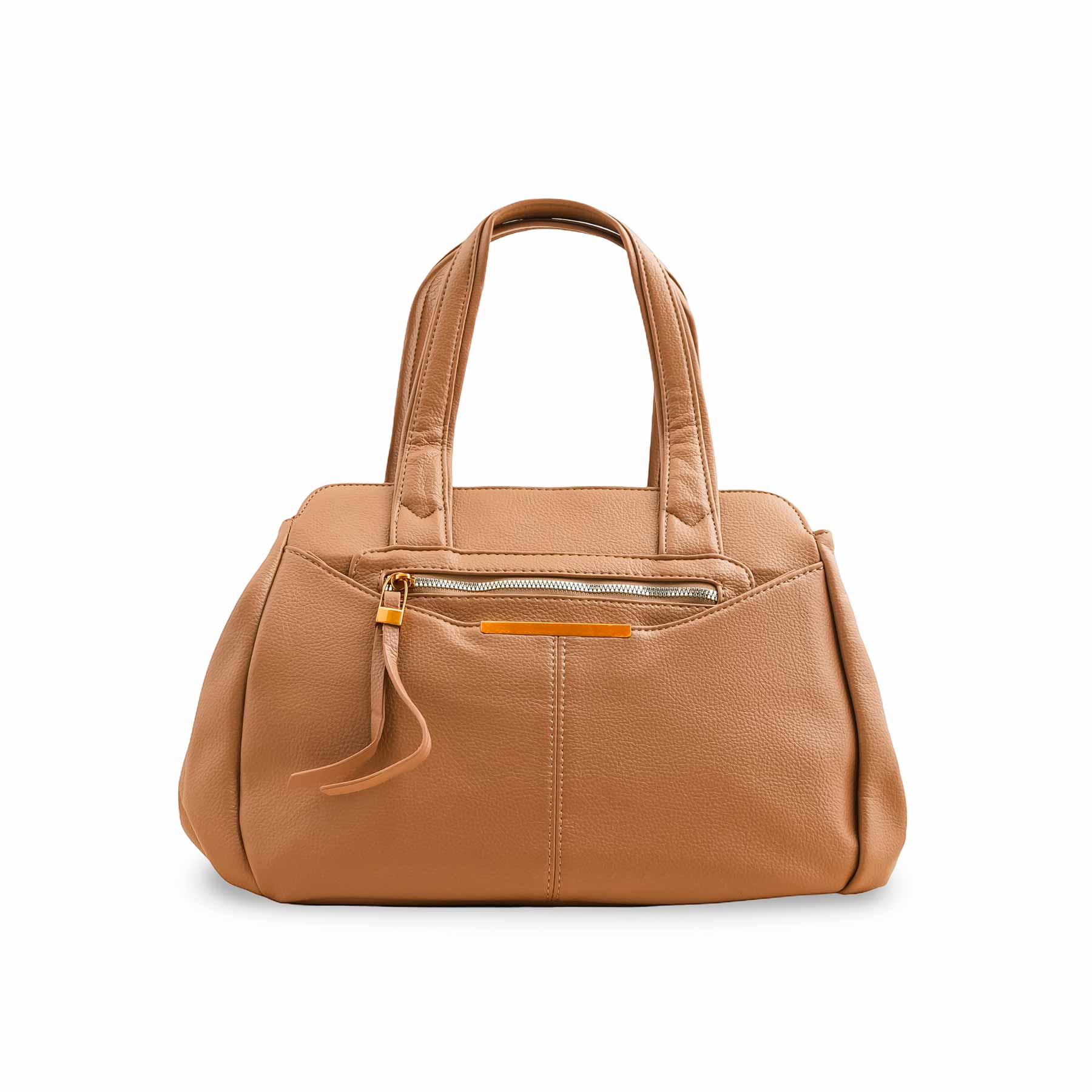 Khaki Formal Shoulder Bag For Women P36357 - Image 2