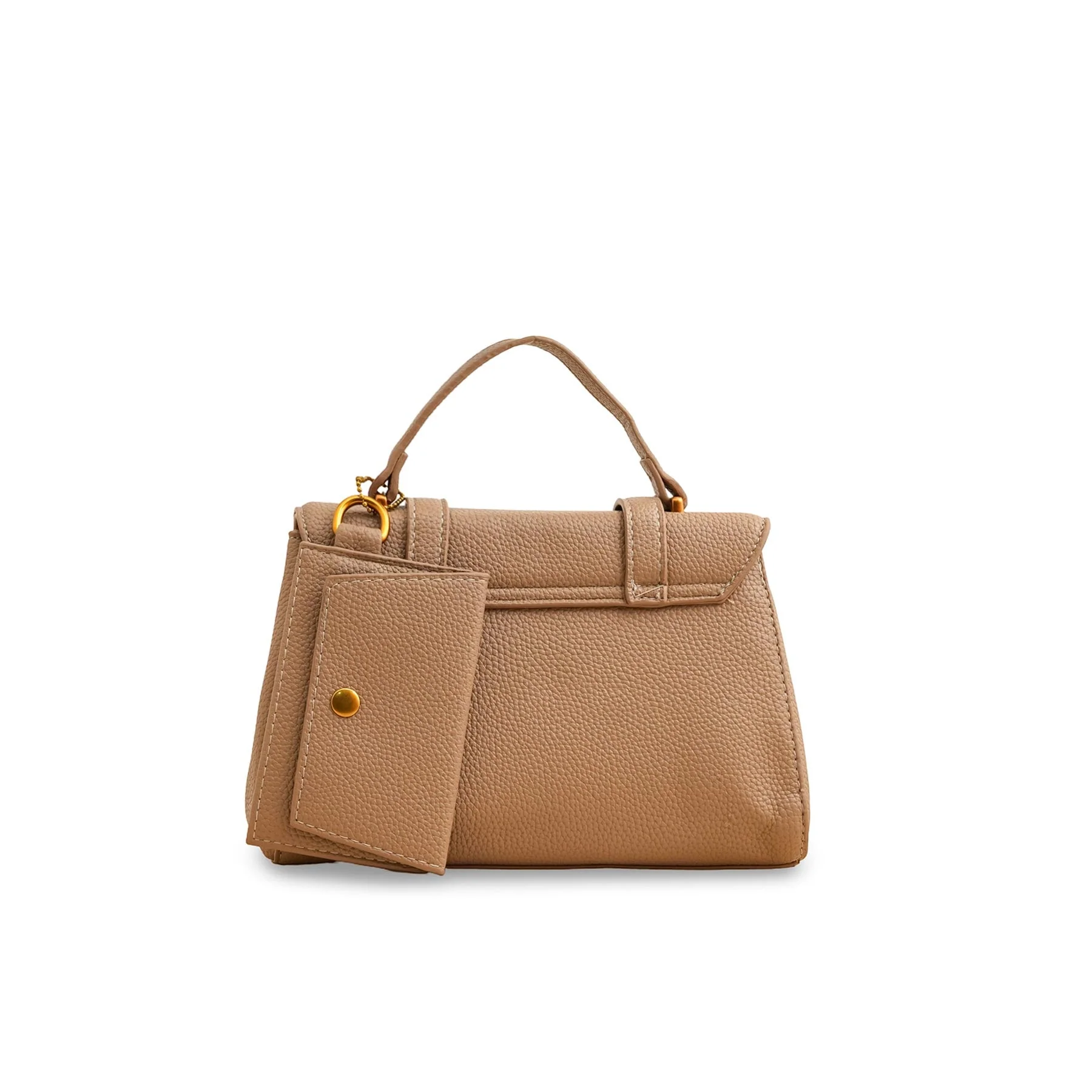 Khaki Formal Shoulder Bag P36148 - Image 4