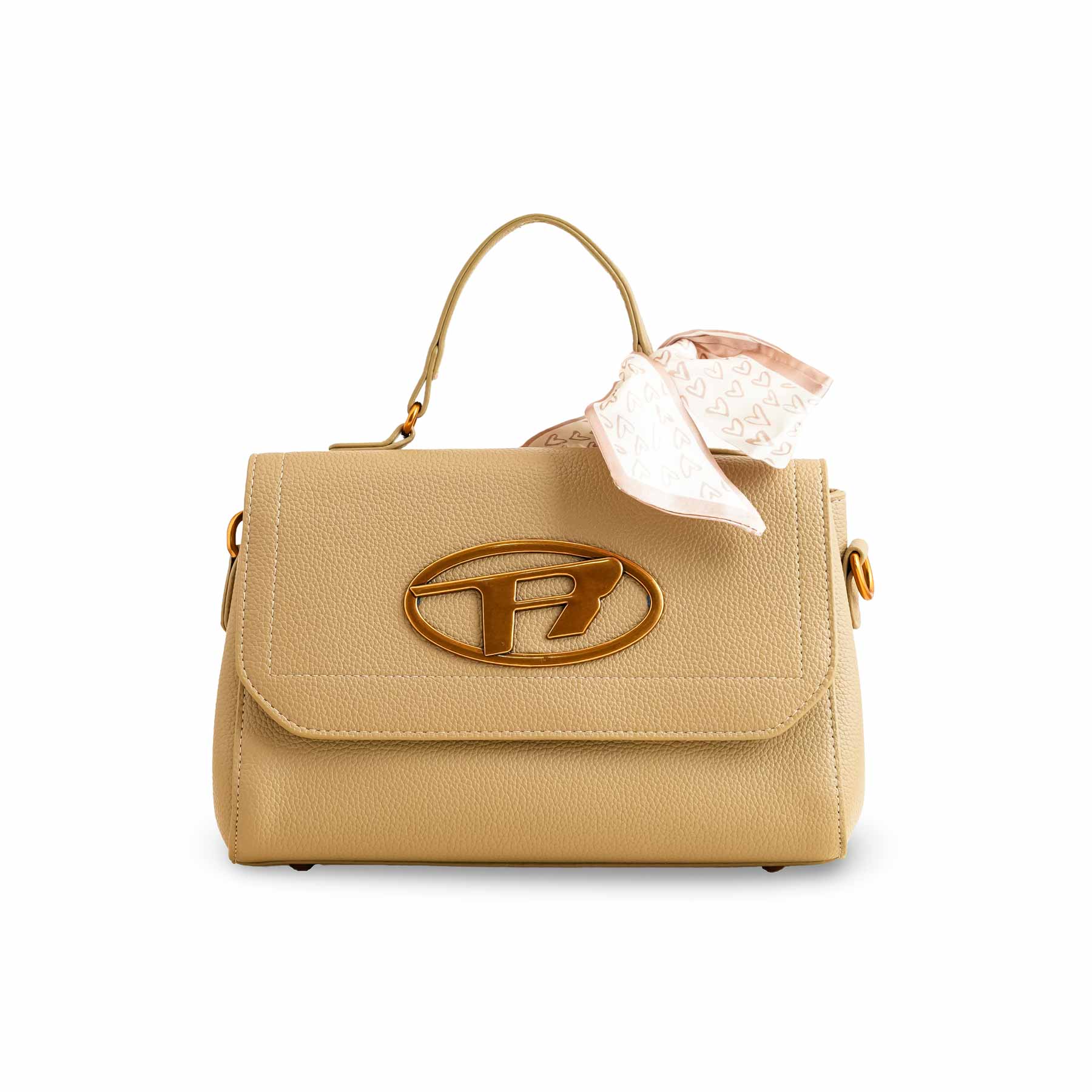 Khaki Formal Shoulder Bag P36301 - Image 2