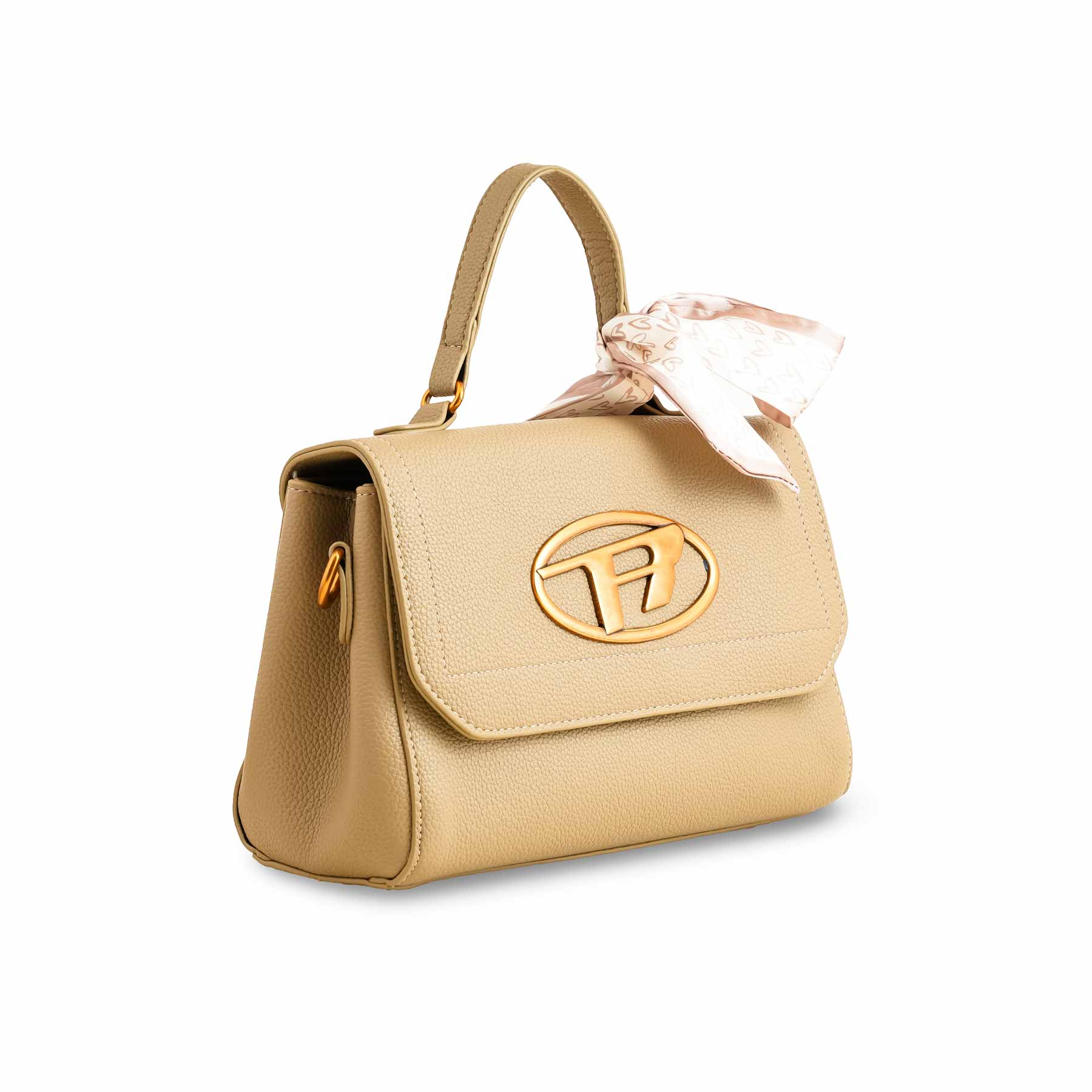 Khaki Formal Shoulder Bag P36301 - Image 3