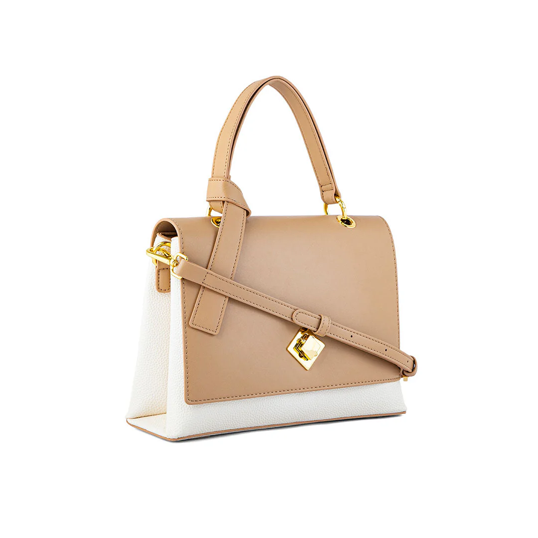 Khaki Formal Shoulder Bag P36338 - Image 2