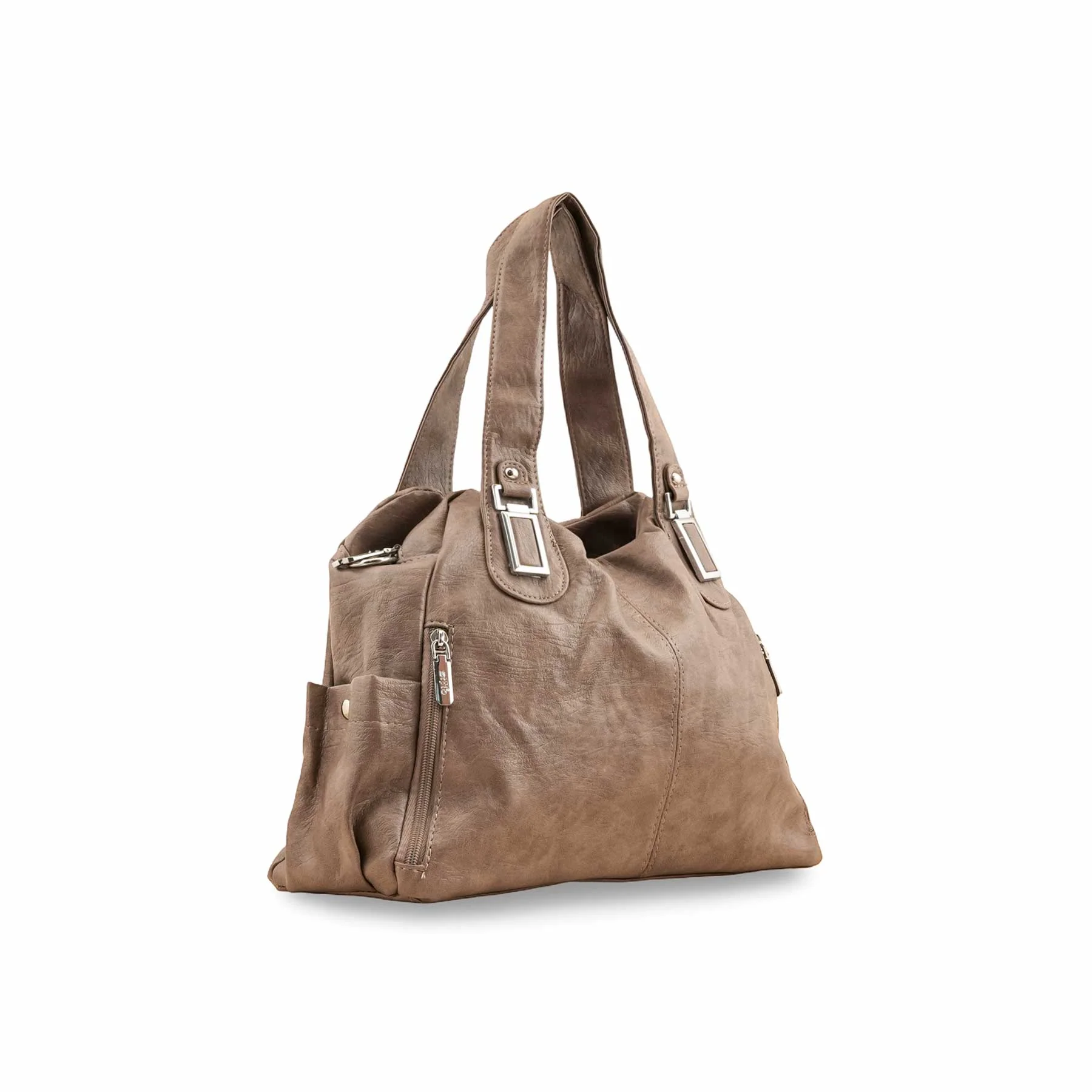 Khaki Formal Shoulder Bag P36352 - Image 2