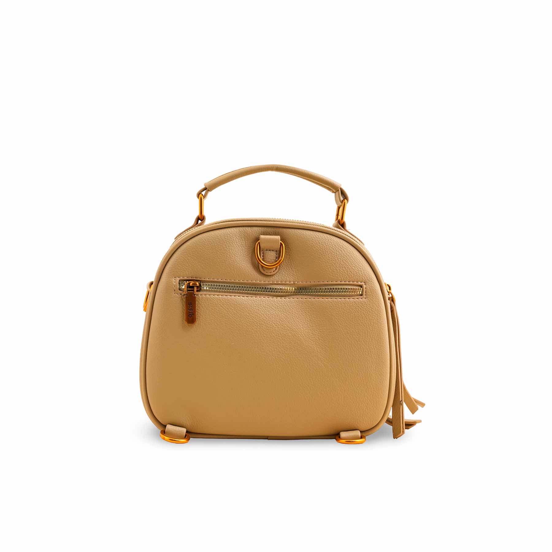 Khaki Formal Shoulder Bag P36391 - Image 4