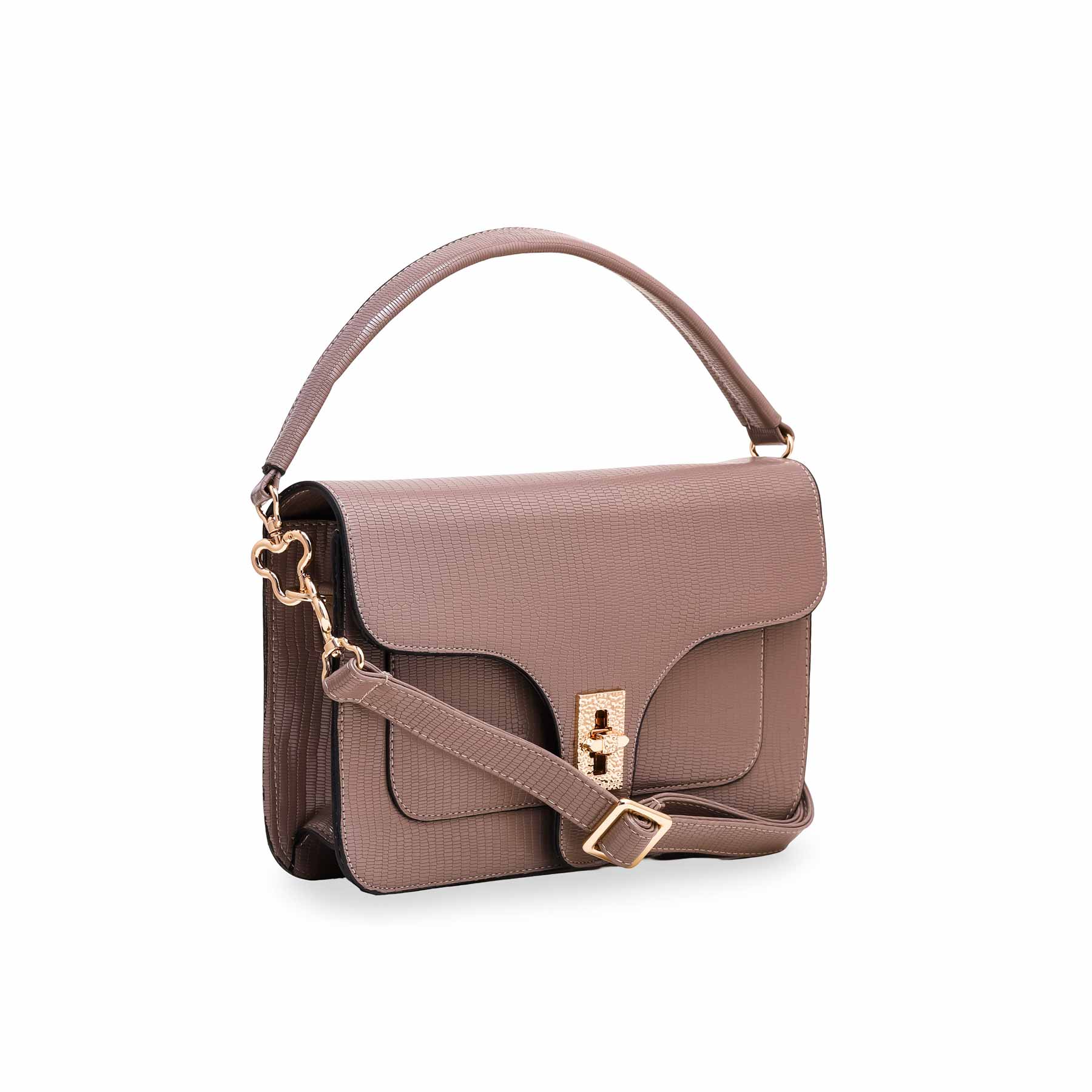 Khaki Formal Shoulder Bag P55560 - Image 2