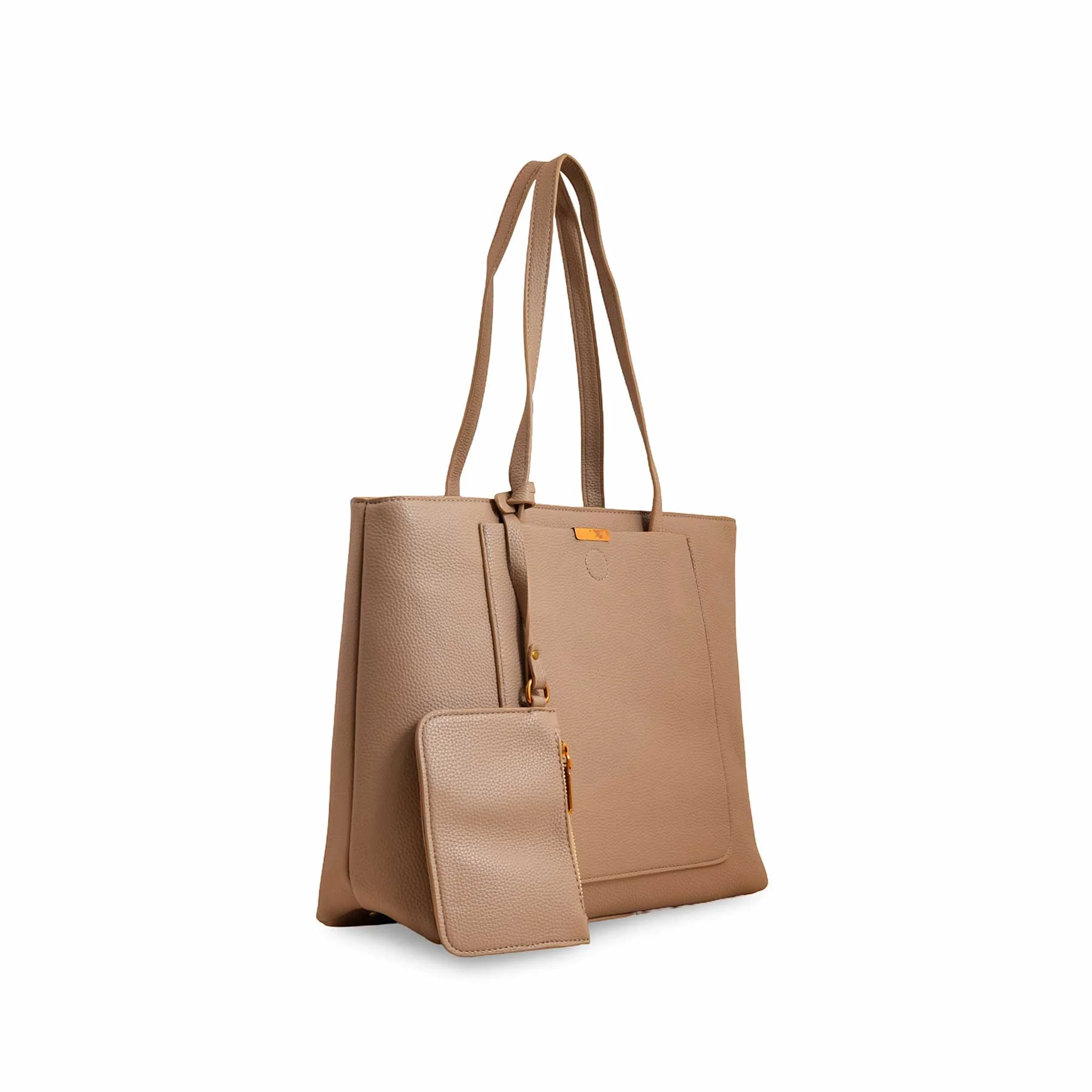 Khaki Women Formal Shoulder Bag P36222 - Image 3