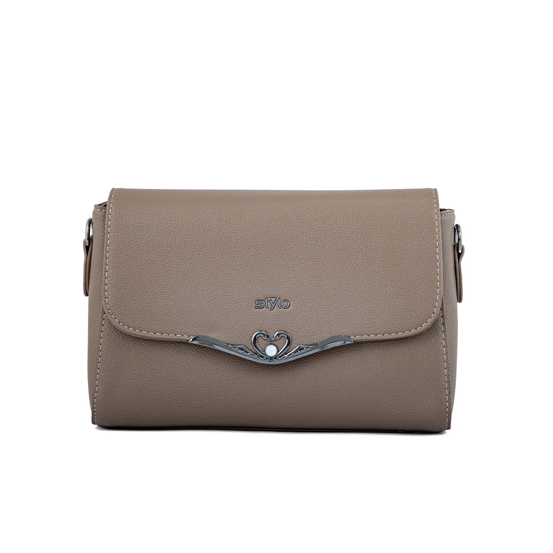 Khaki Women Formal Shoulder Bag P36240 - Image 2